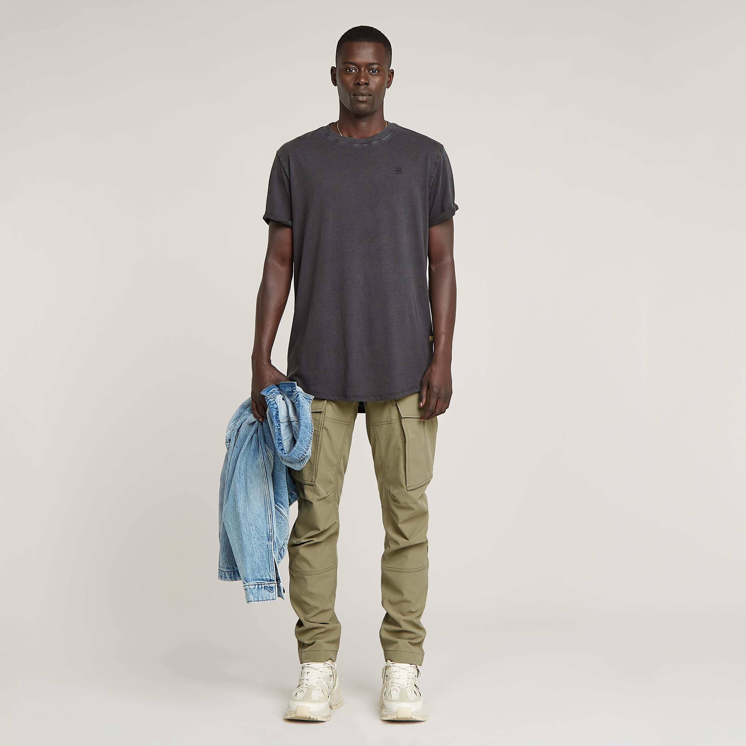 G-Star RAW T-shirt Text Back Overdyed Lash