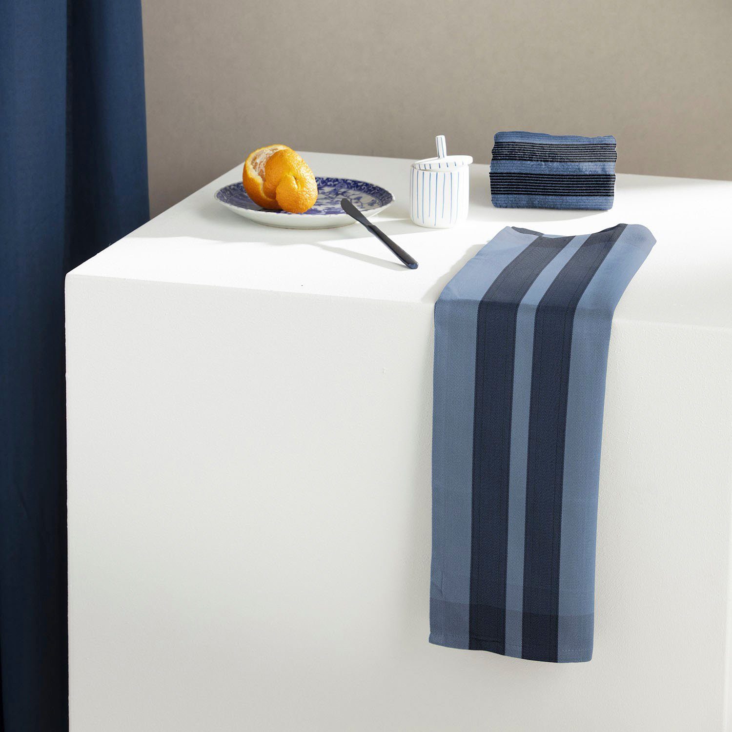 DDDDD Theedoek Baxter Jacquard-stof, 60 x 65 cm (set, 6-delig)