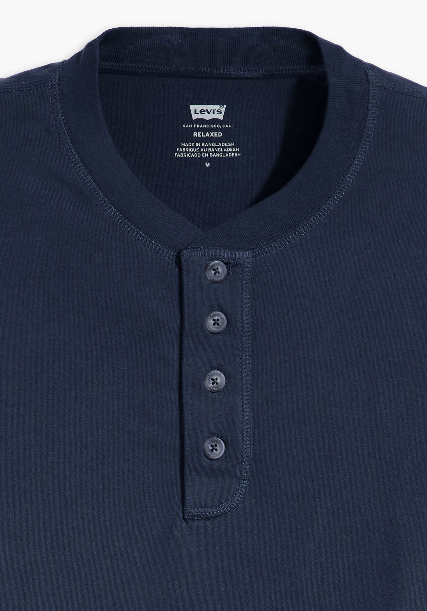 Levi's® Shirt met ronde hals SS 4 BUTTON HENLEY