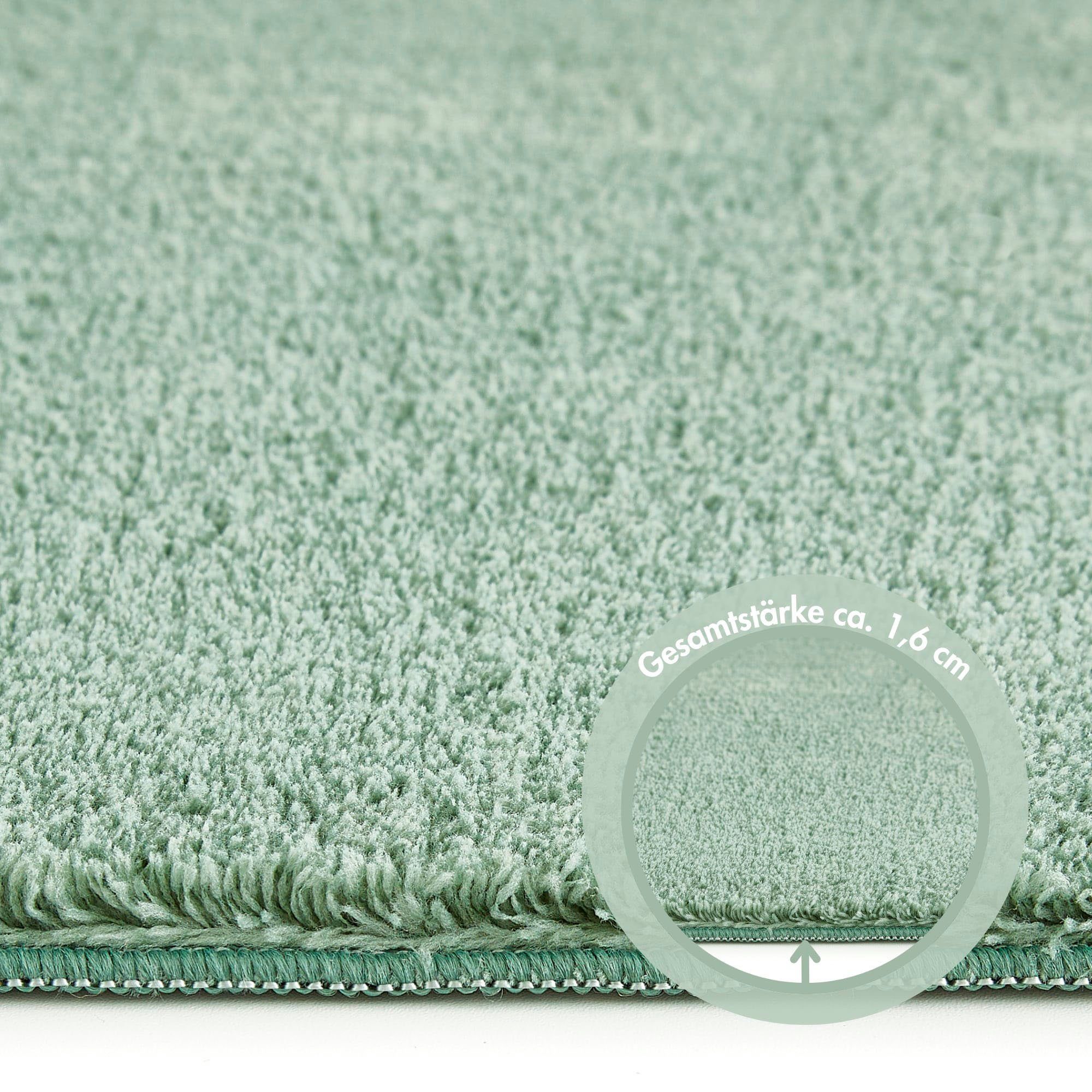 Andiamo Vloerkleed Arezzo Effen kleuren, zachte pool, wasbaar, ideaal voor de woonkamer en slaapkamer