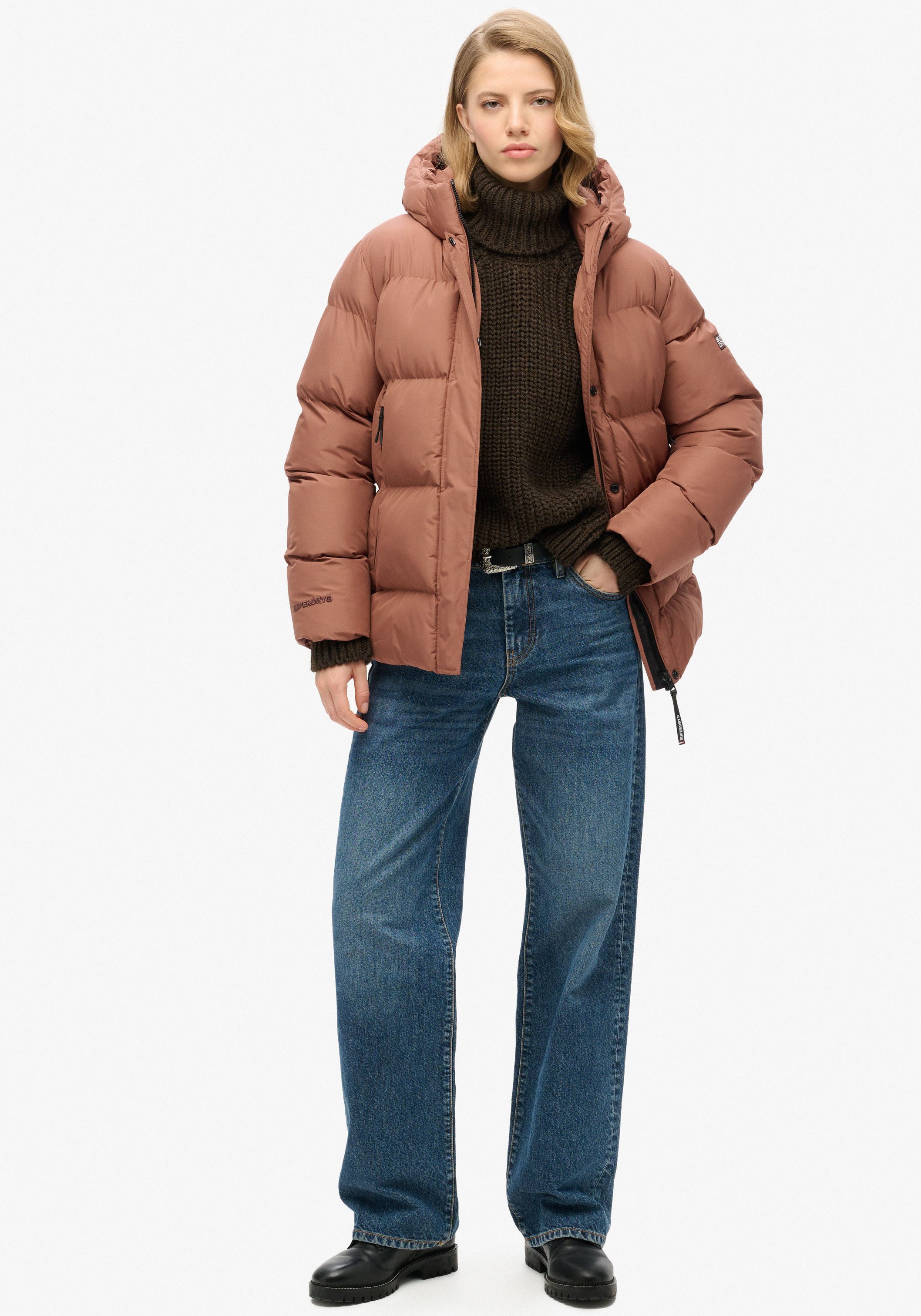 Superdry Gewatteerde jas HOODED 5 BAFFLE SPORTS PUFFER