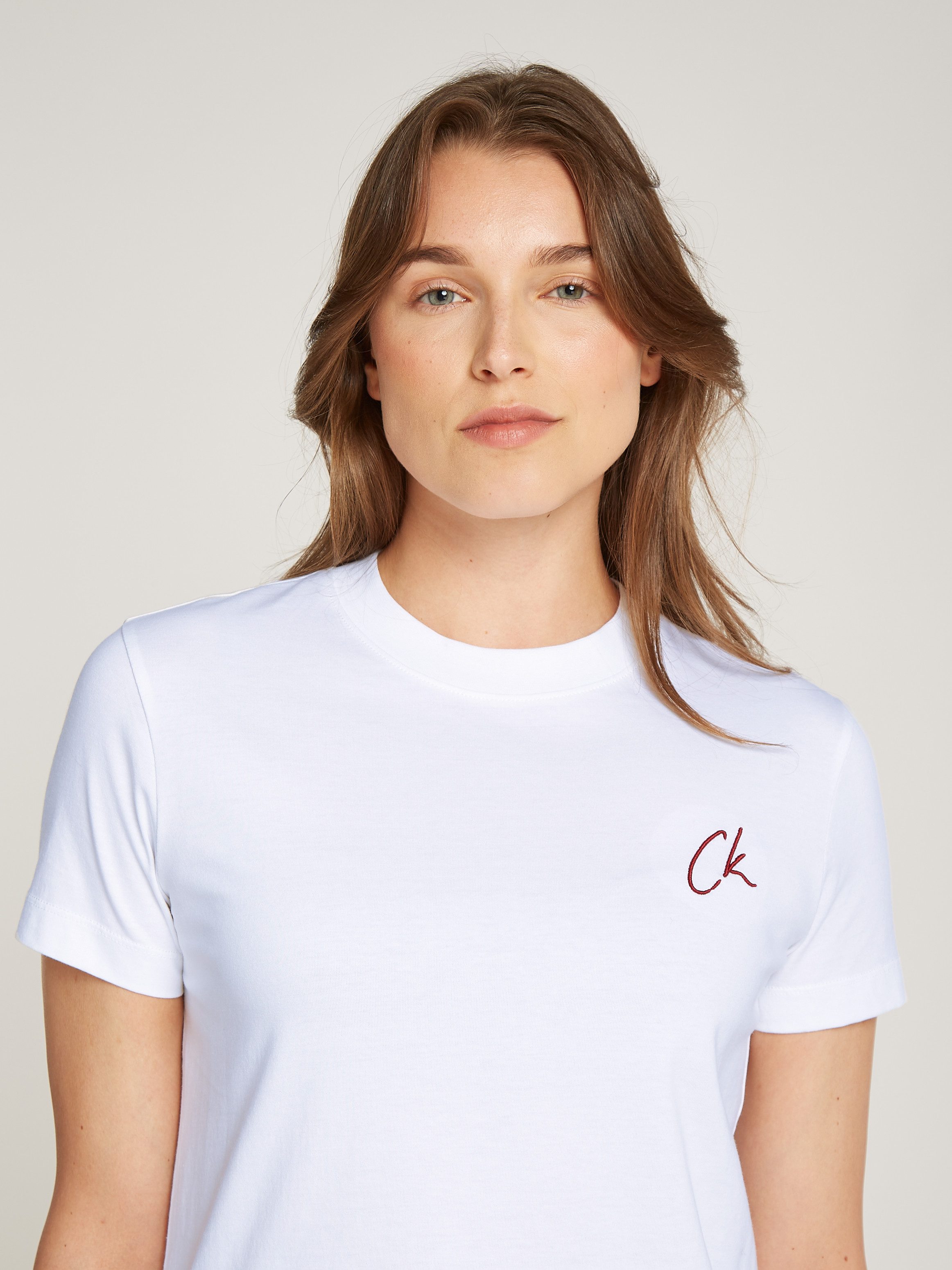 Calvin Klein T-shirt EMBROIDERED CK REGULAR TEE