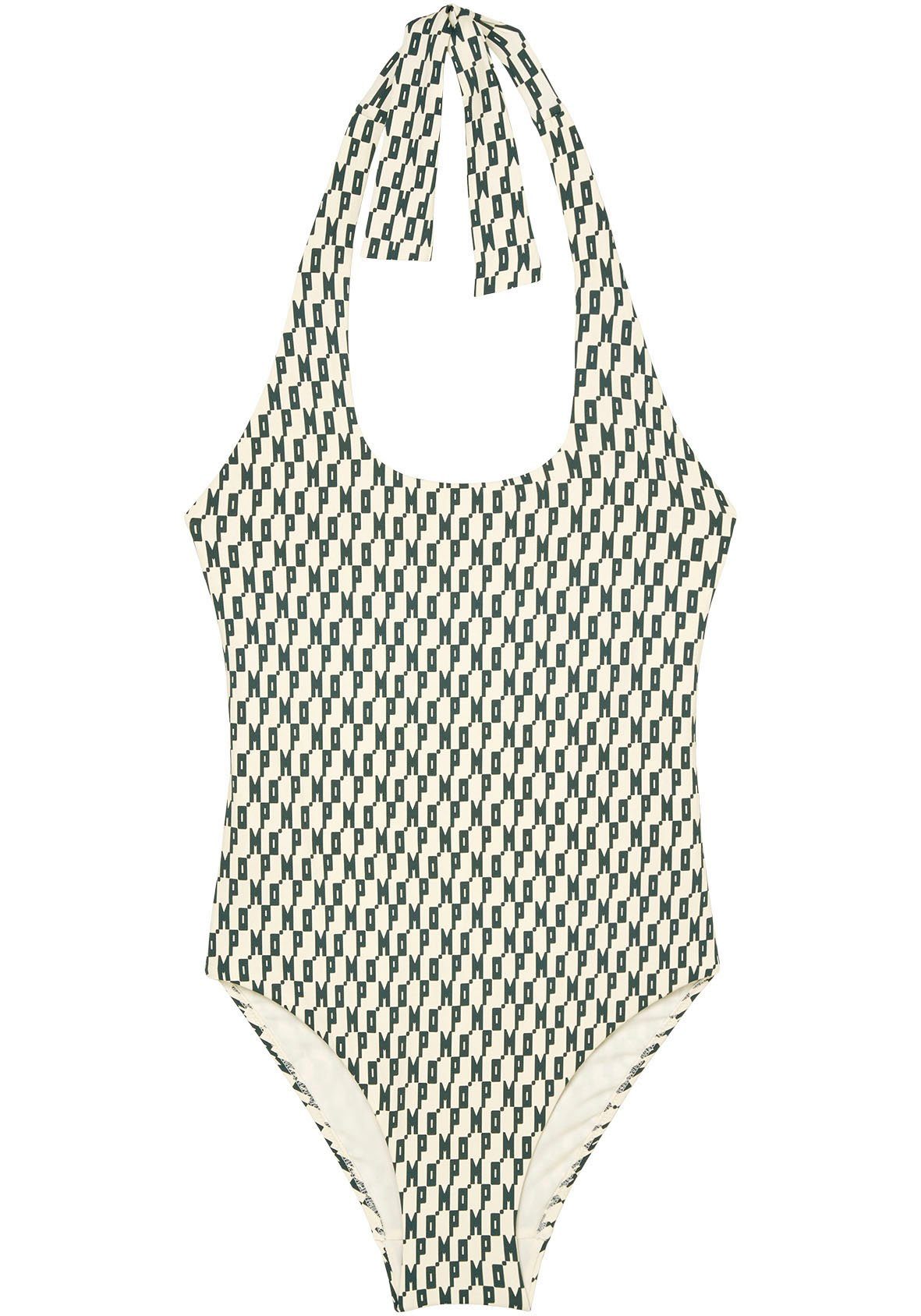 Marc O'Polo Badpak Modern Monogram met all-over grafisch logo