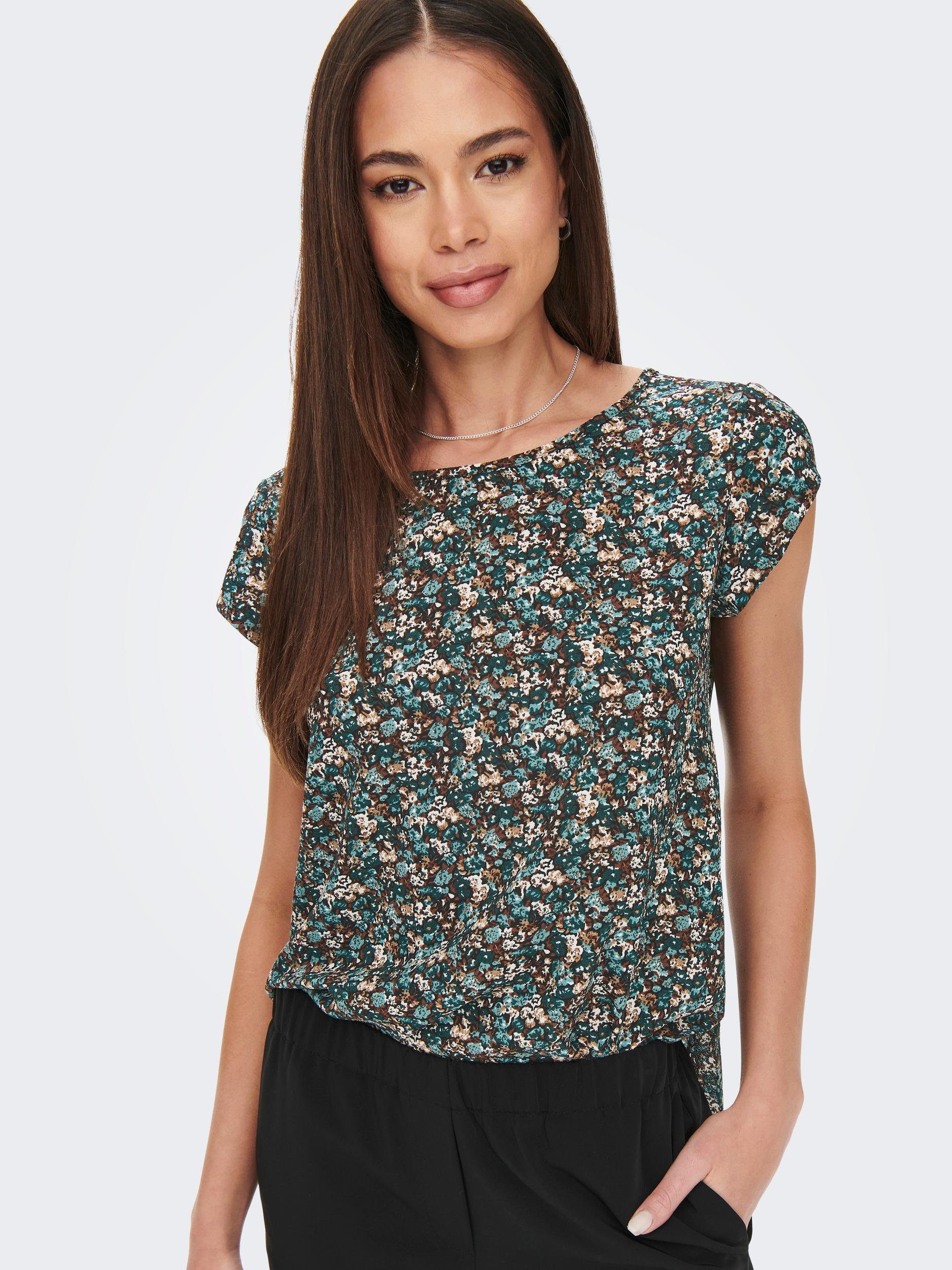 Only Shirtblouse ONLVIC S/S AOP TOP NOOS PTM