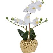 leonique kunstplant orchidee kunstorchidee, in een pot wit