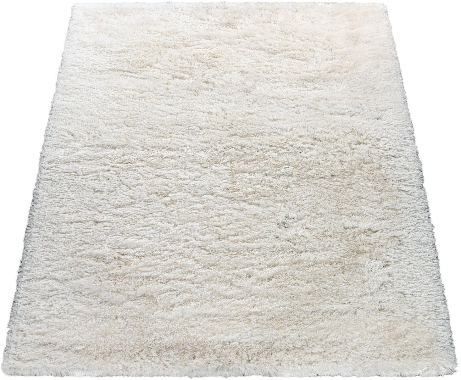 Paco Home Hoogpolig vloerkleed Akumal 930 Shaggy, bijzonder zacht door softgaren, unikleuren moderne vloerkleden beige