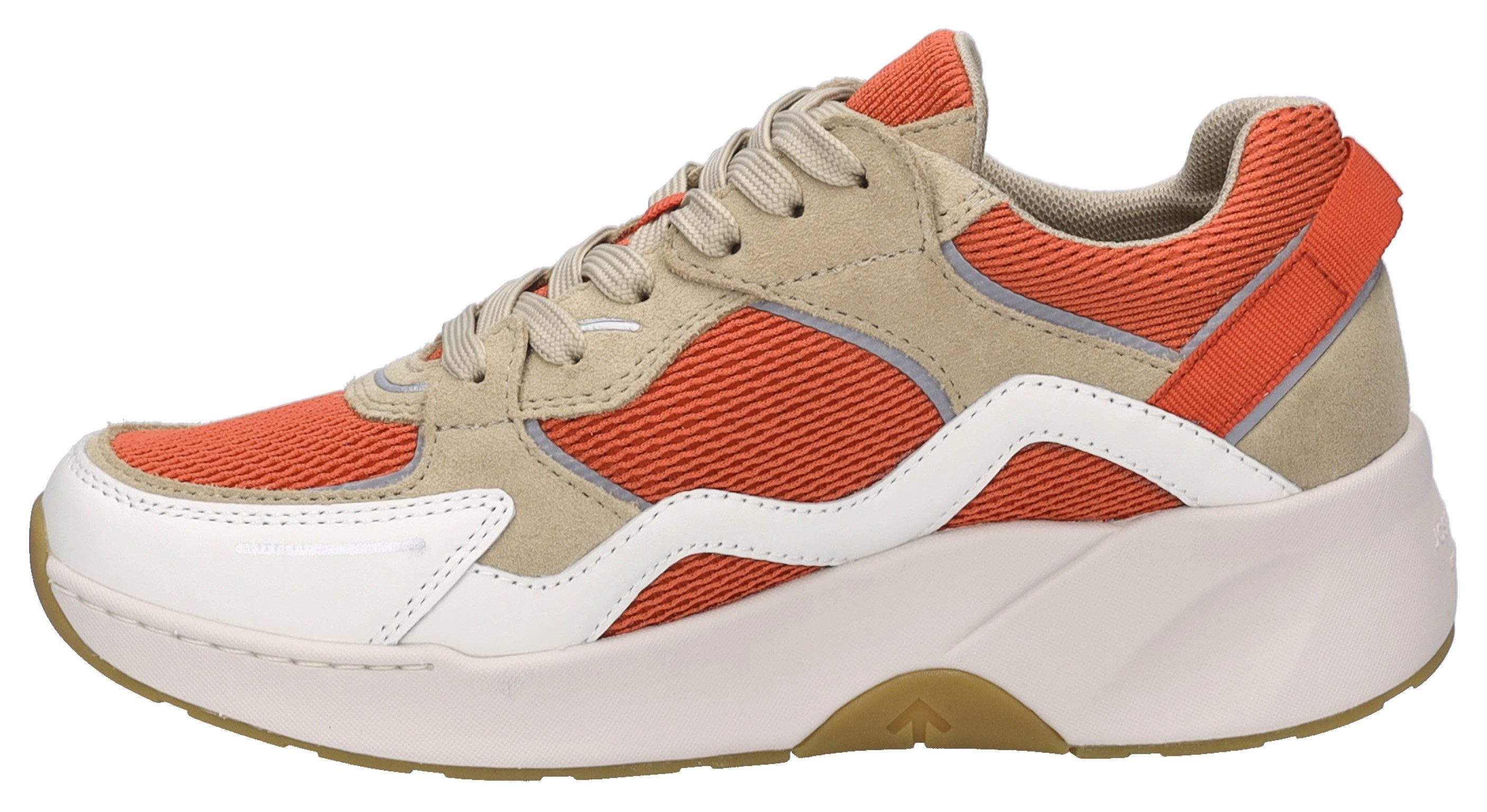 Josef Seibel Sneakers met sleehak Lissi 13 , sportschoen, vrijetijdsschoen, veterschoen met plateau en sleehak
