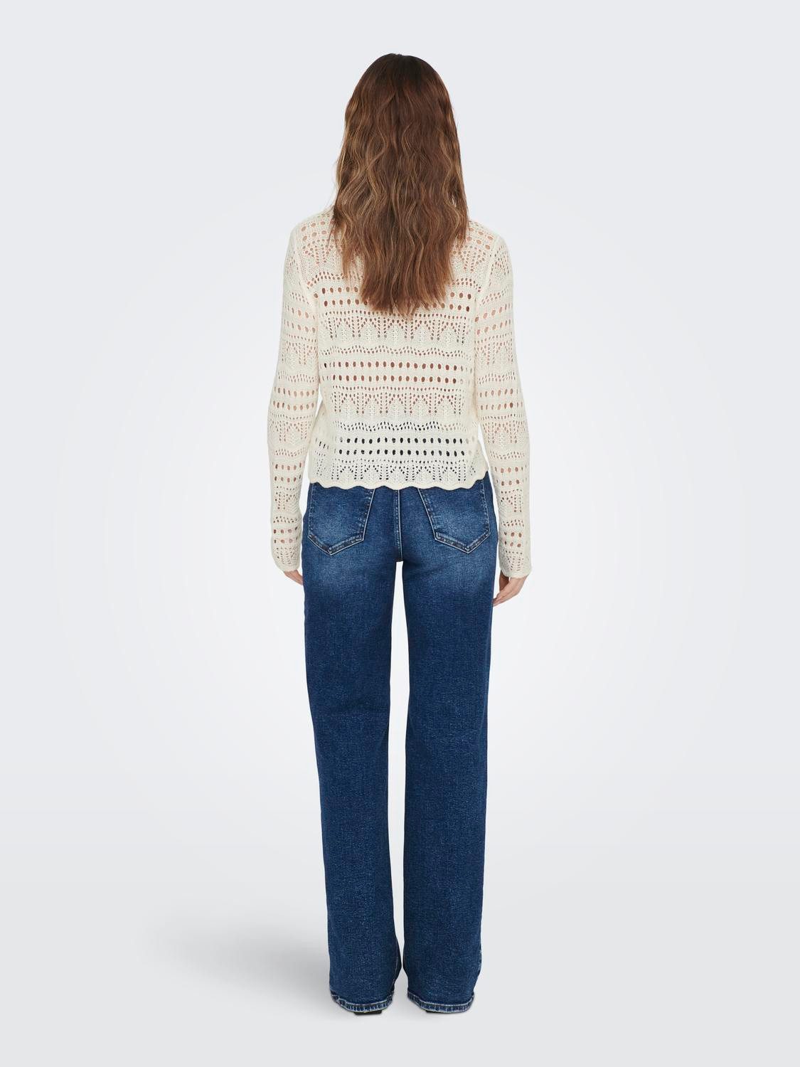 JDY Trui met ronde hals SUN LAY L S BOATNECK PULLOV. KNT NOOS