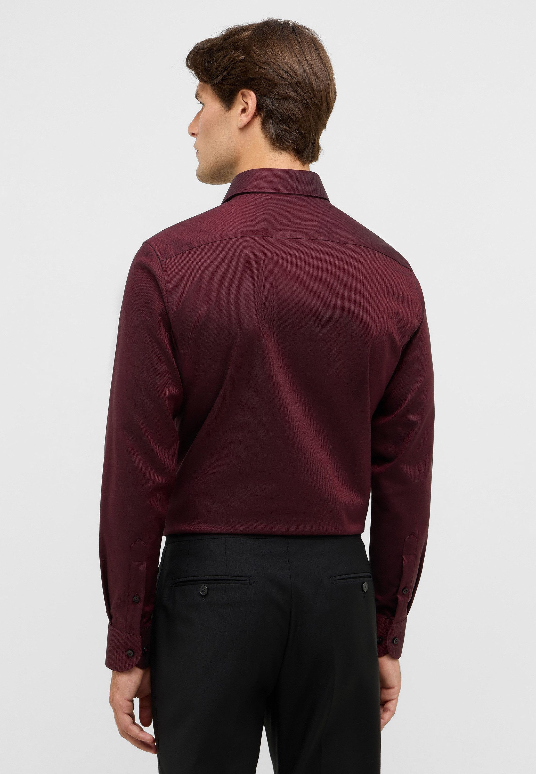 Eterna Overhemd met lange mouwen Slim fit NON IRON (strijkvrij)