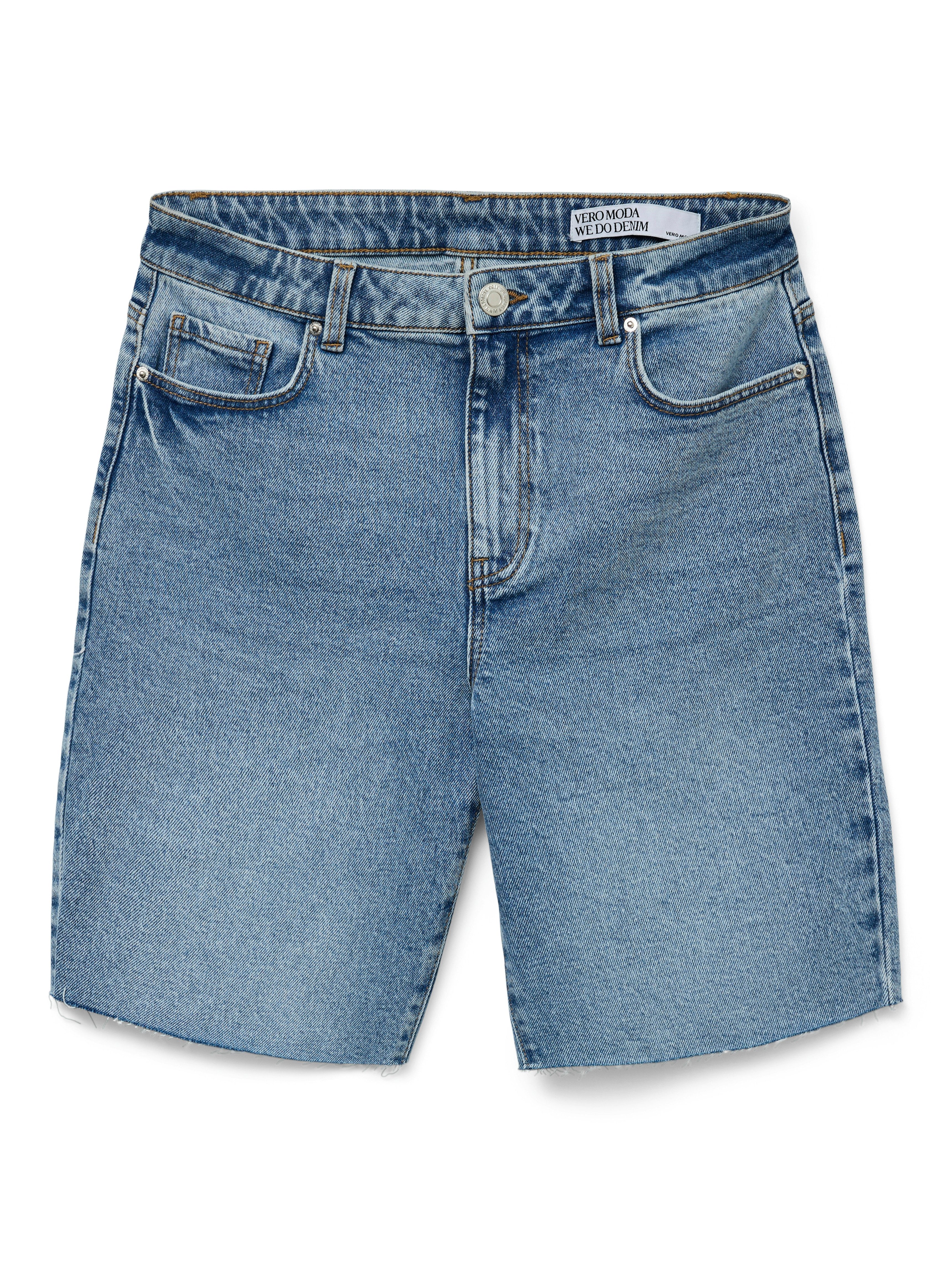 Vero Moda Jeansshort VMCLEO HR LONG DNM SHORTS MIX NOOS