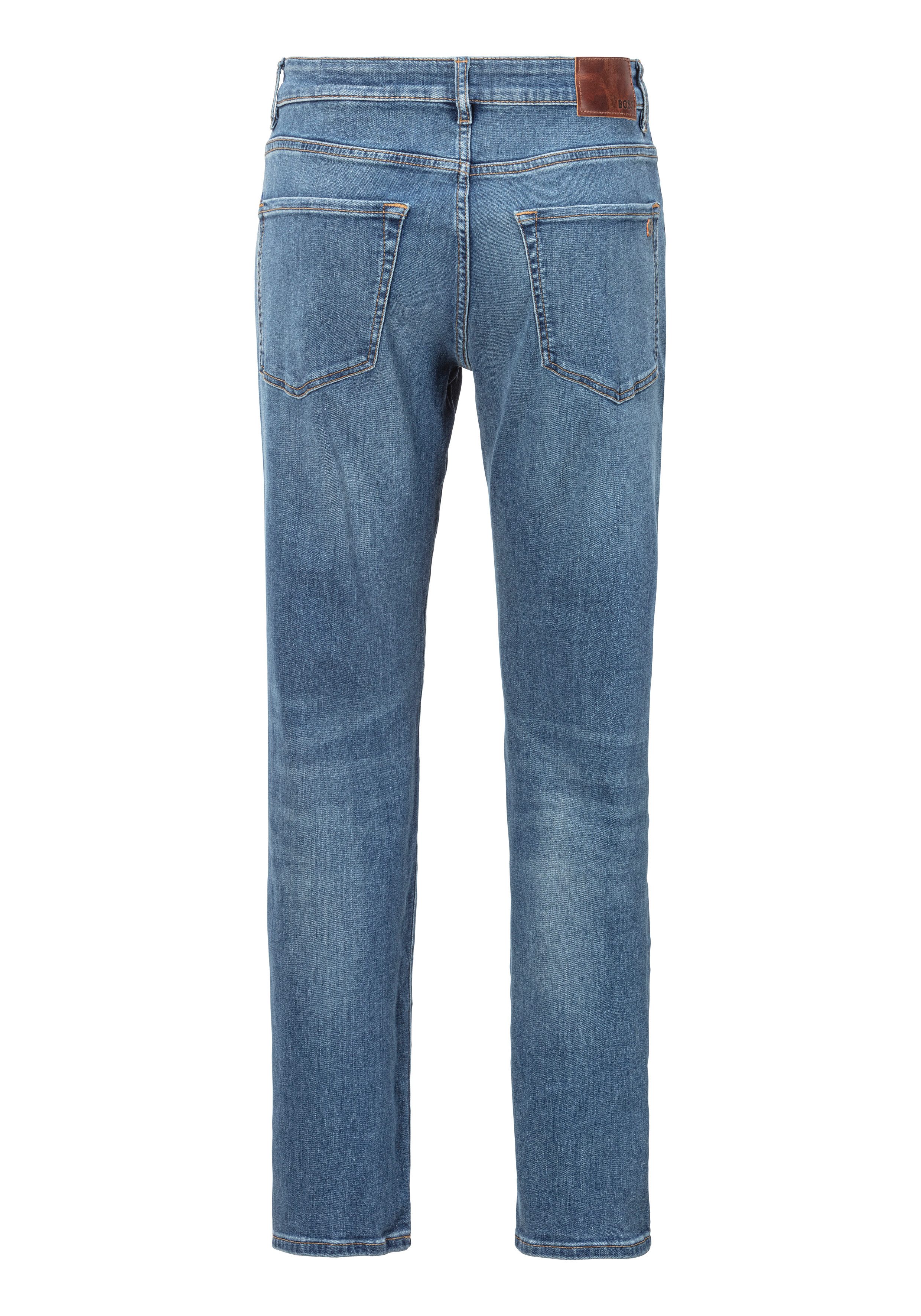 Boss Orange Tapered jeans Onyx in 5-pocketsstijl