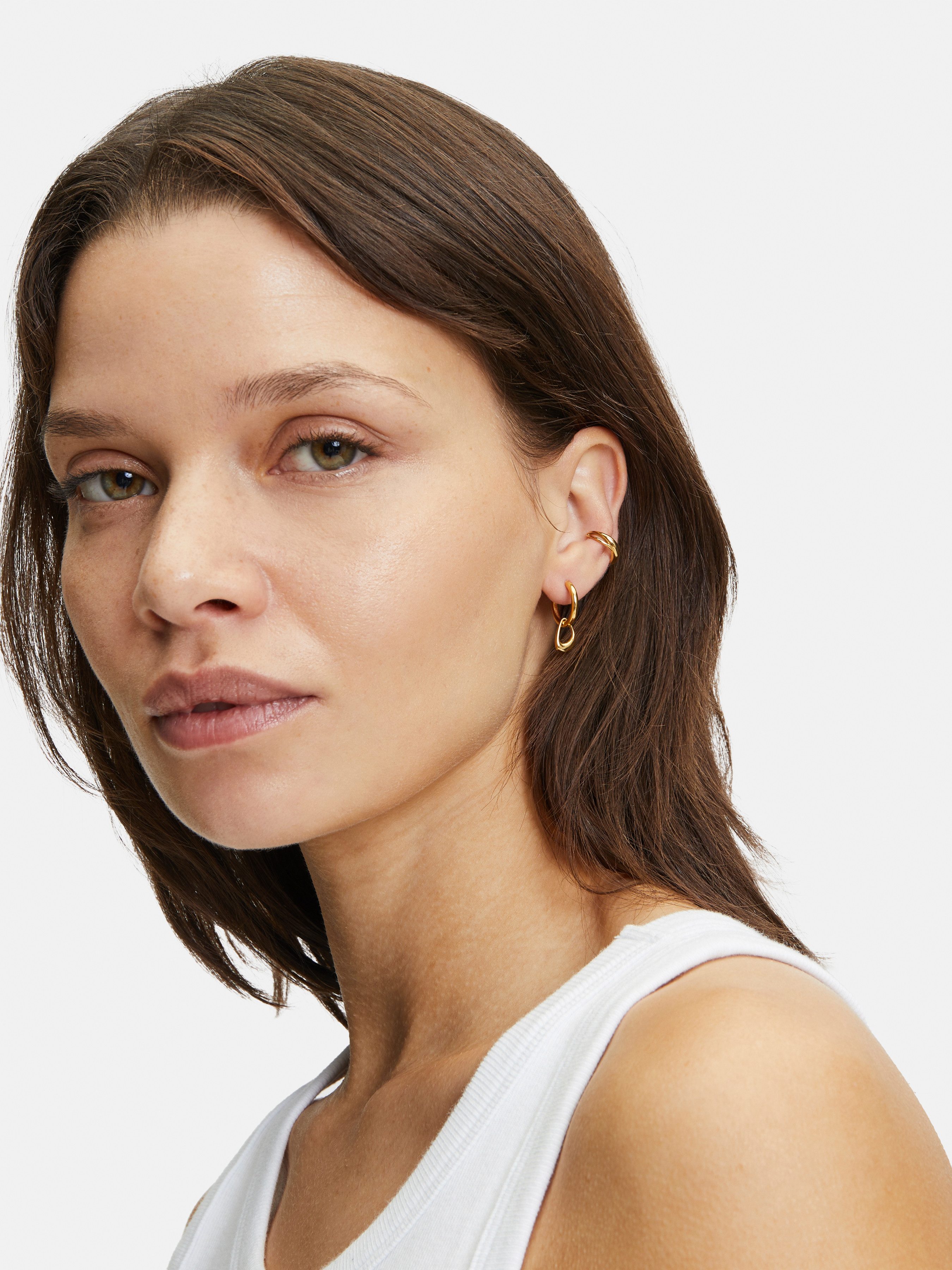 Liebeskind Berlin Paar creolen Sieraden cadeau roestvrijstalen oorbellen The Organic