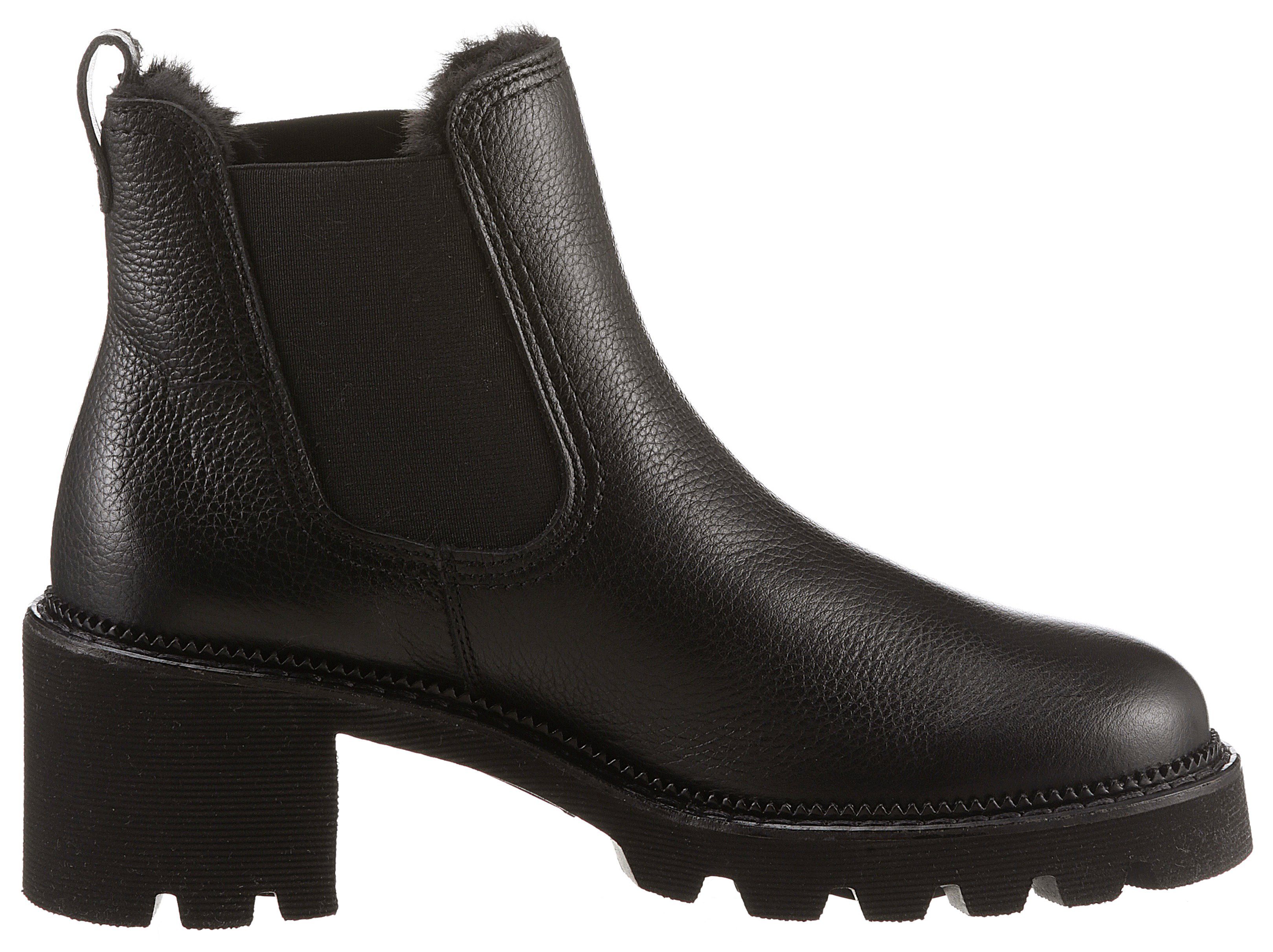 Paul Green Chelsea-boots winter ankle boots, block heel, with profile sole