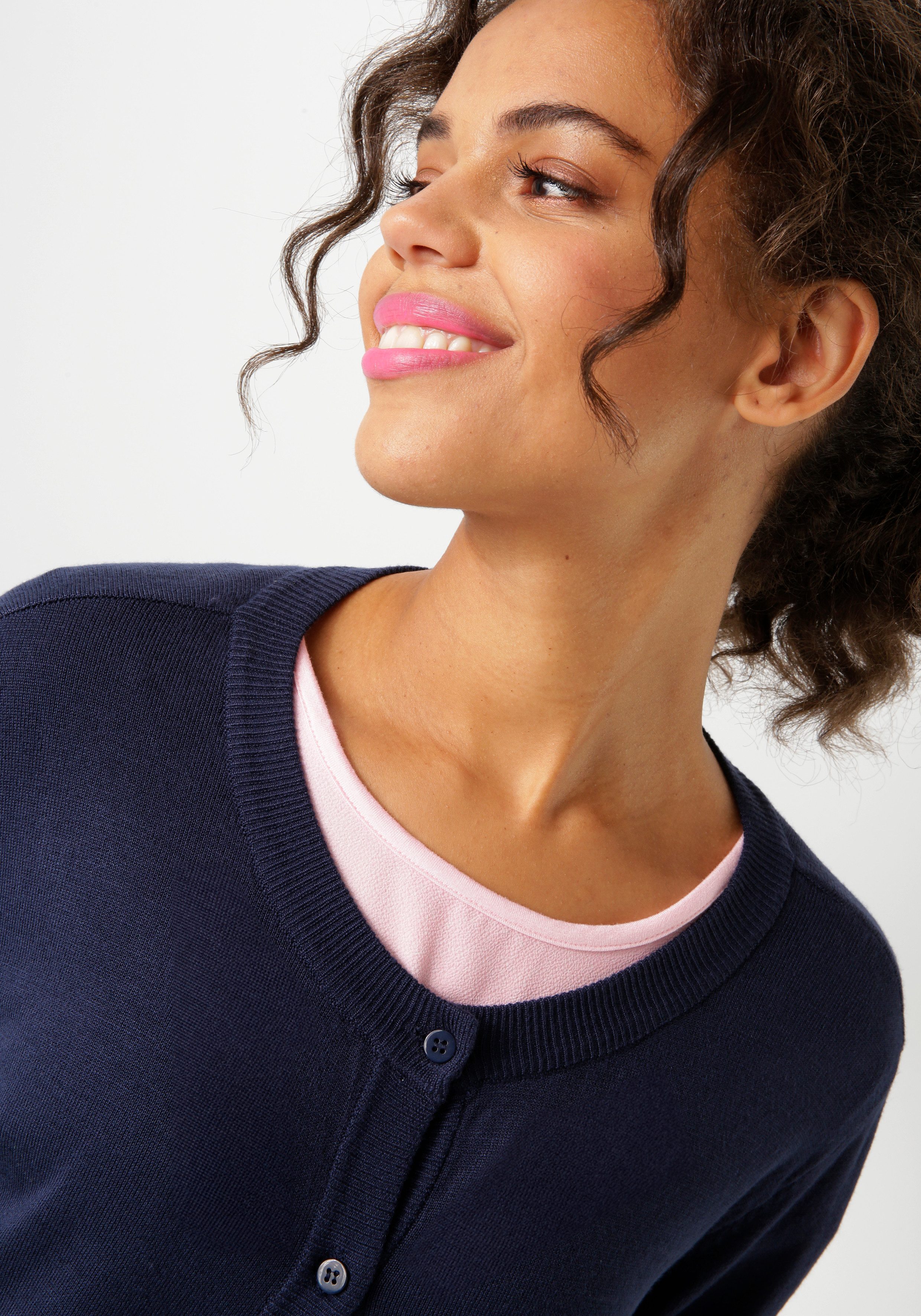 Aniston CASUAL Vest met ronde hals - nieuwe collectie