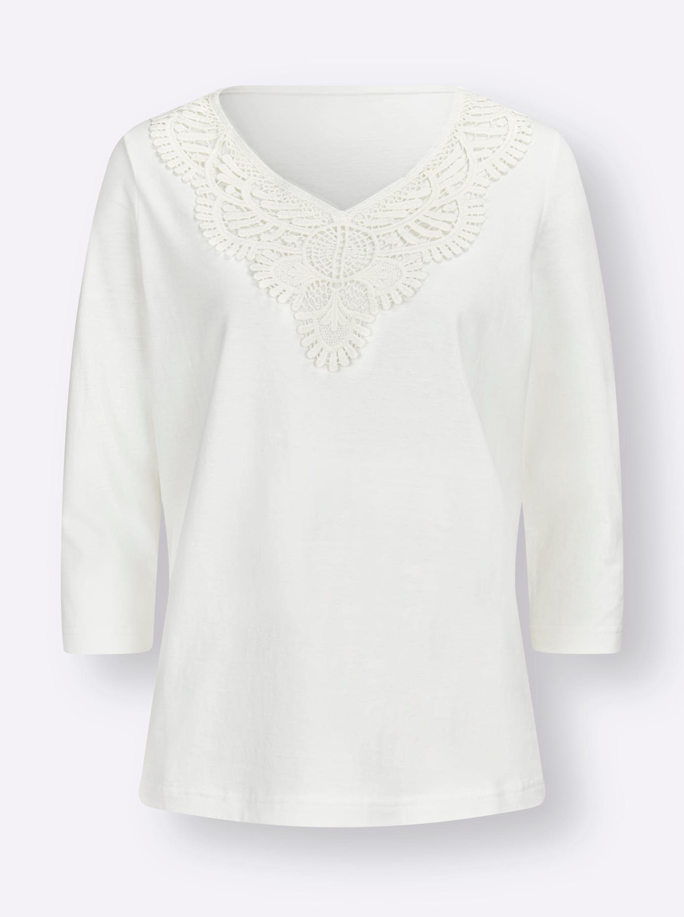 Classic Basics Shirt met 3/4-mouwen (1-delig)