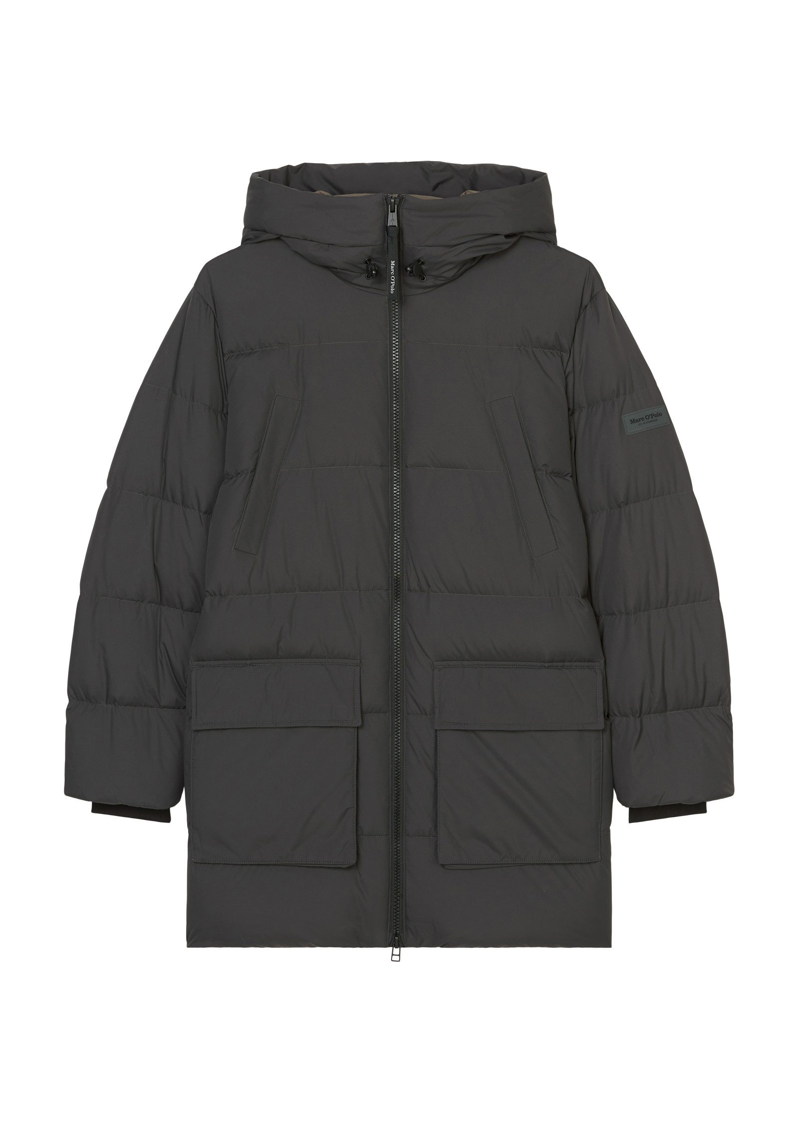Marc O'Polo Winterjack met capuchon en veel details