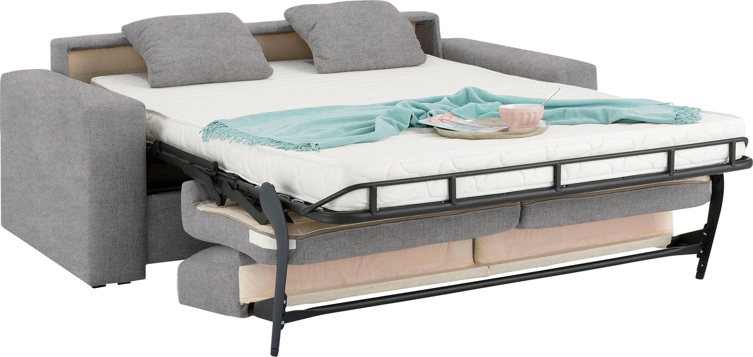 Home affaire Slaapbank Roma matras hoogte 14 cm Bedfunctie, met vering, lattenbodem, matras