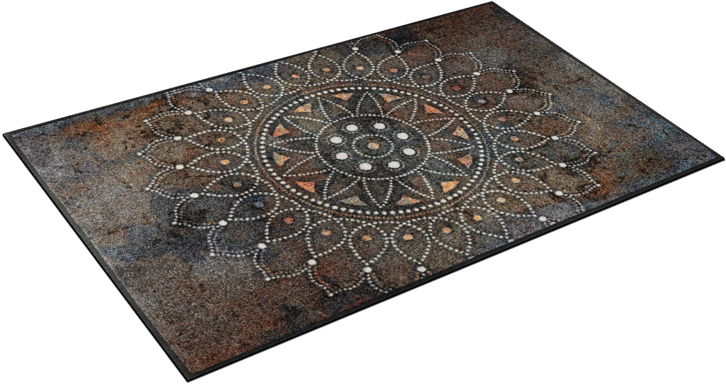 wash+dry by Kleen-Tex Vloerkleed Madhana Motief mandala, antislip, geschikt voor binnen en buiten, wasbaar