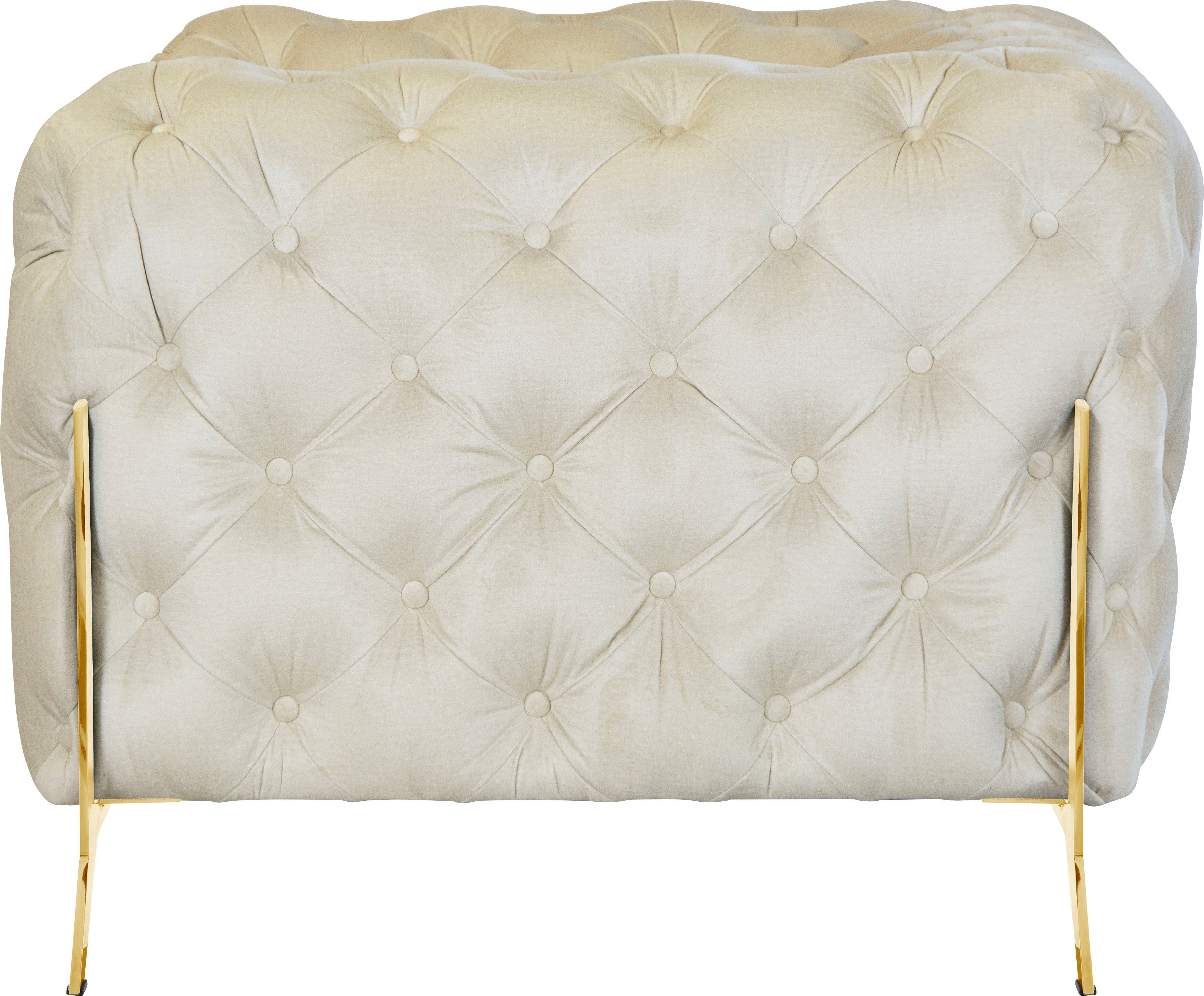 Leonique Chesterfield-fauteuil Amaury Fauteuil luxueuze capitonnage, moderne chesterfield look, kleur van de poten ter keuze