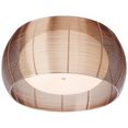 brilliant leuchten plafondlamp relax plafondlamp 50 cm bronskleur-chroom (1 stuk) bruin