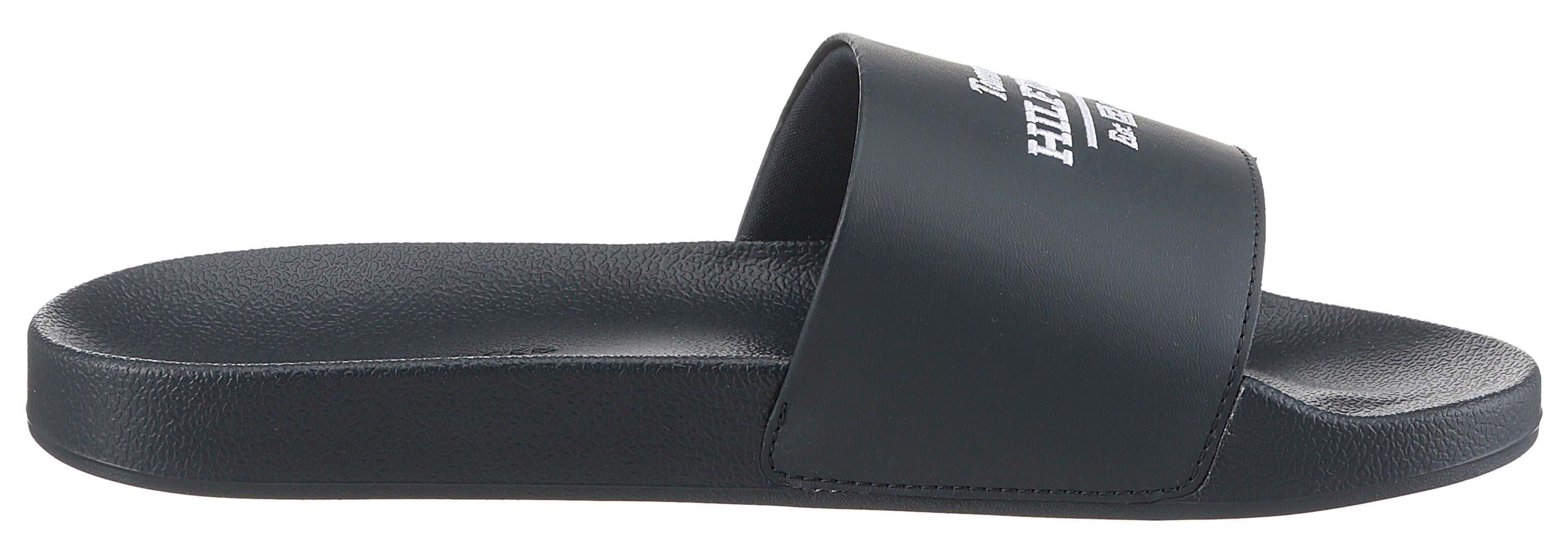 Tommy Hilfiger Slippers EMBROID HILFIGER 85 POOL SLIDE zomerschoen, slippers, badslippers met logo-borduursel
