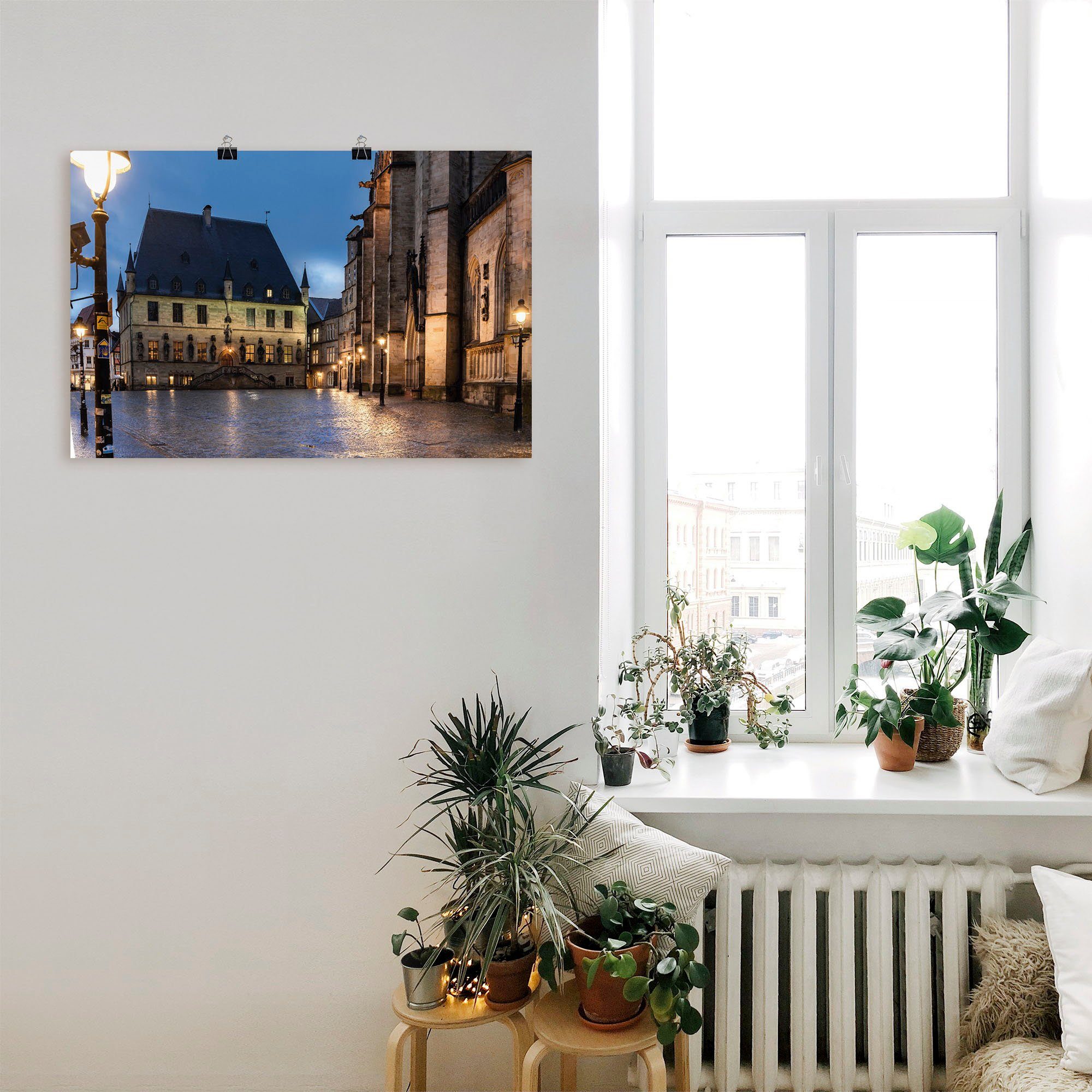Artland Artprint Stadhuis Osnabrück I als artprint van aluminium, artprint voor buiten, poster in diverse formaten