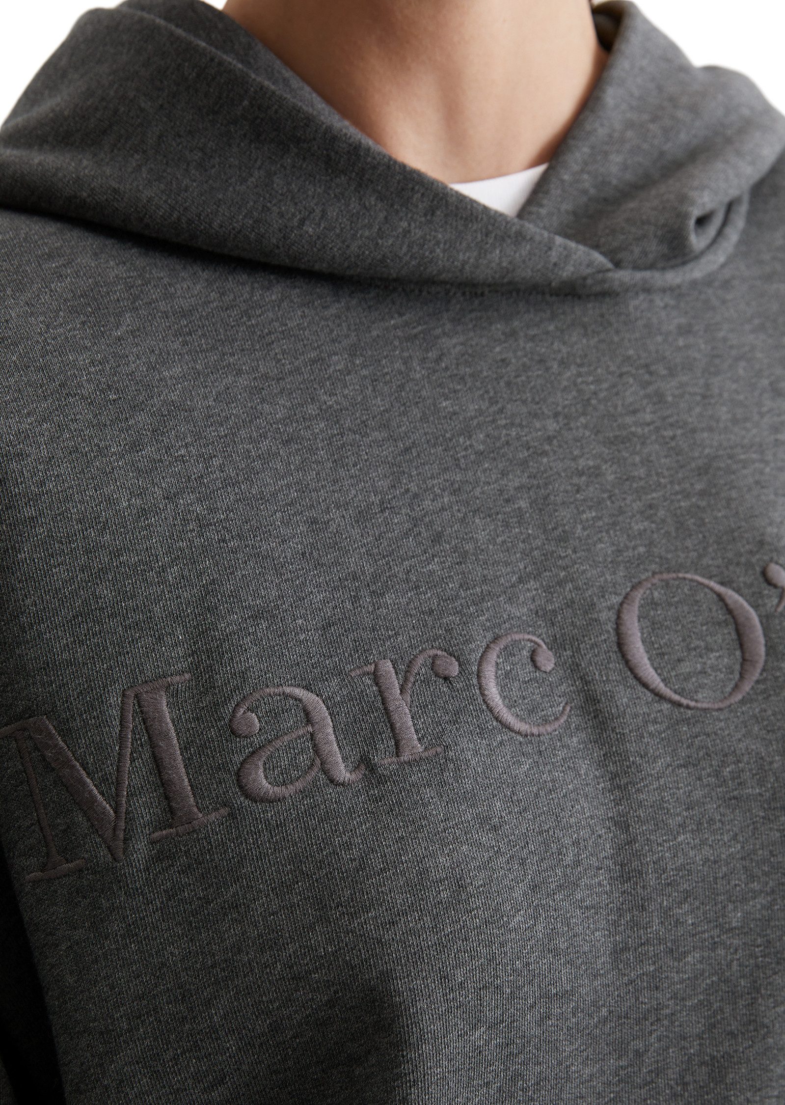 Marc O'Polo Hoodie met logoborduursel