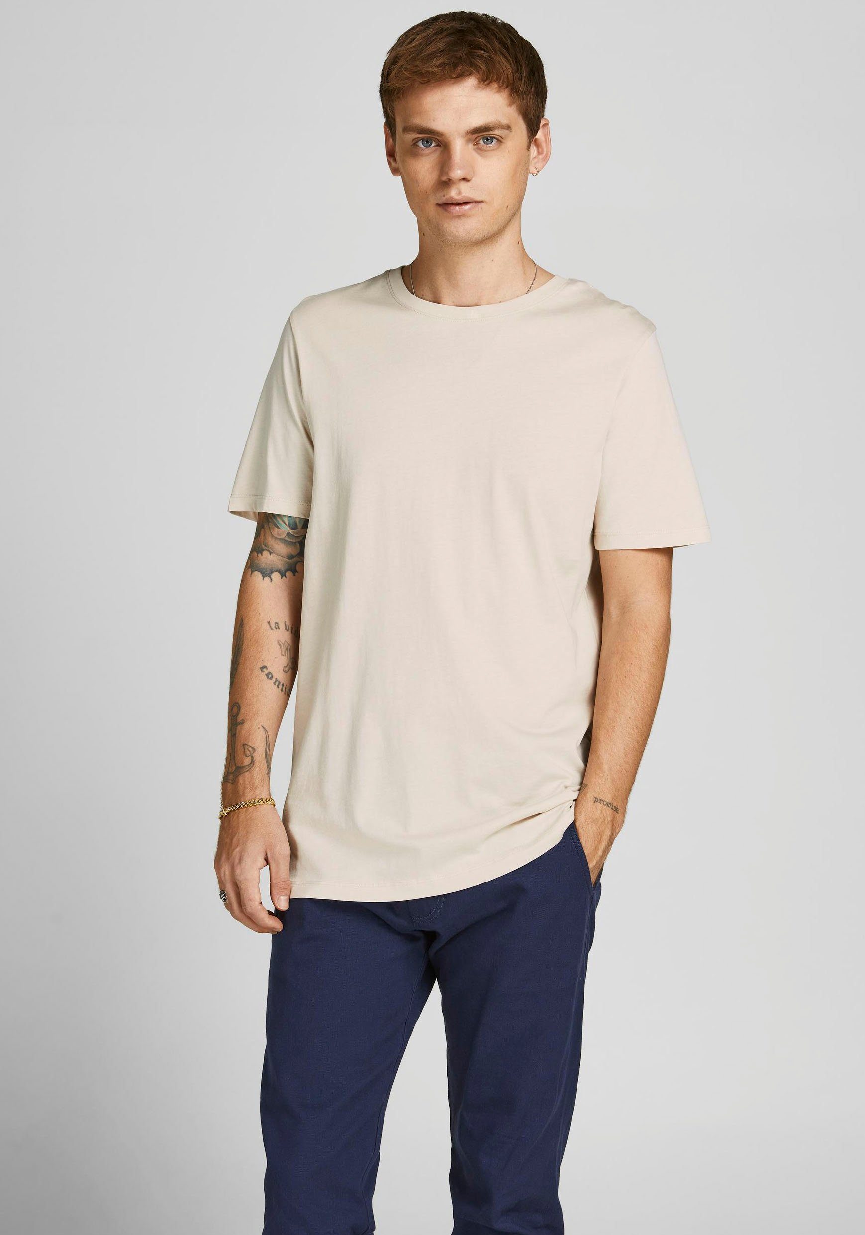 Jack & Jones Shirt met ronde hals ORGANIC BASIC TEE