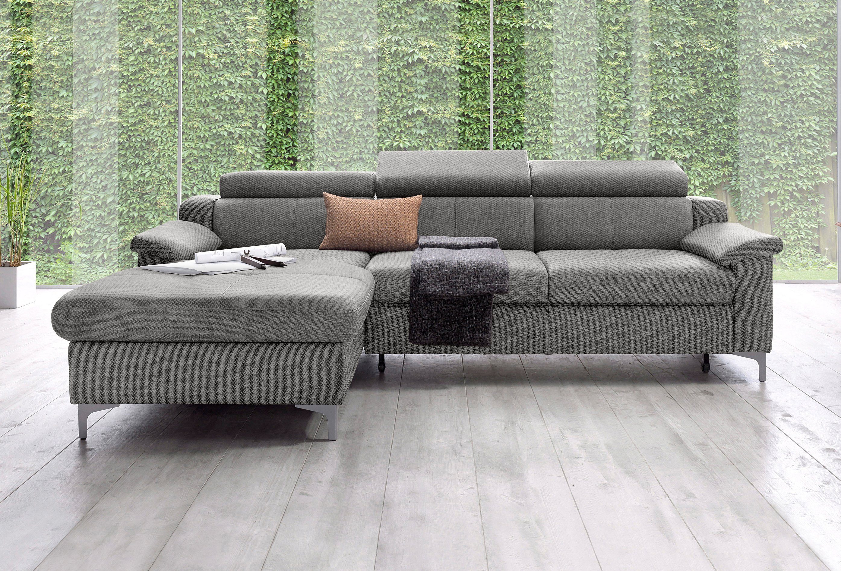 exxpo sofa fashion Hoekbank met verstelbare hoofdsteun resp. rugleuning