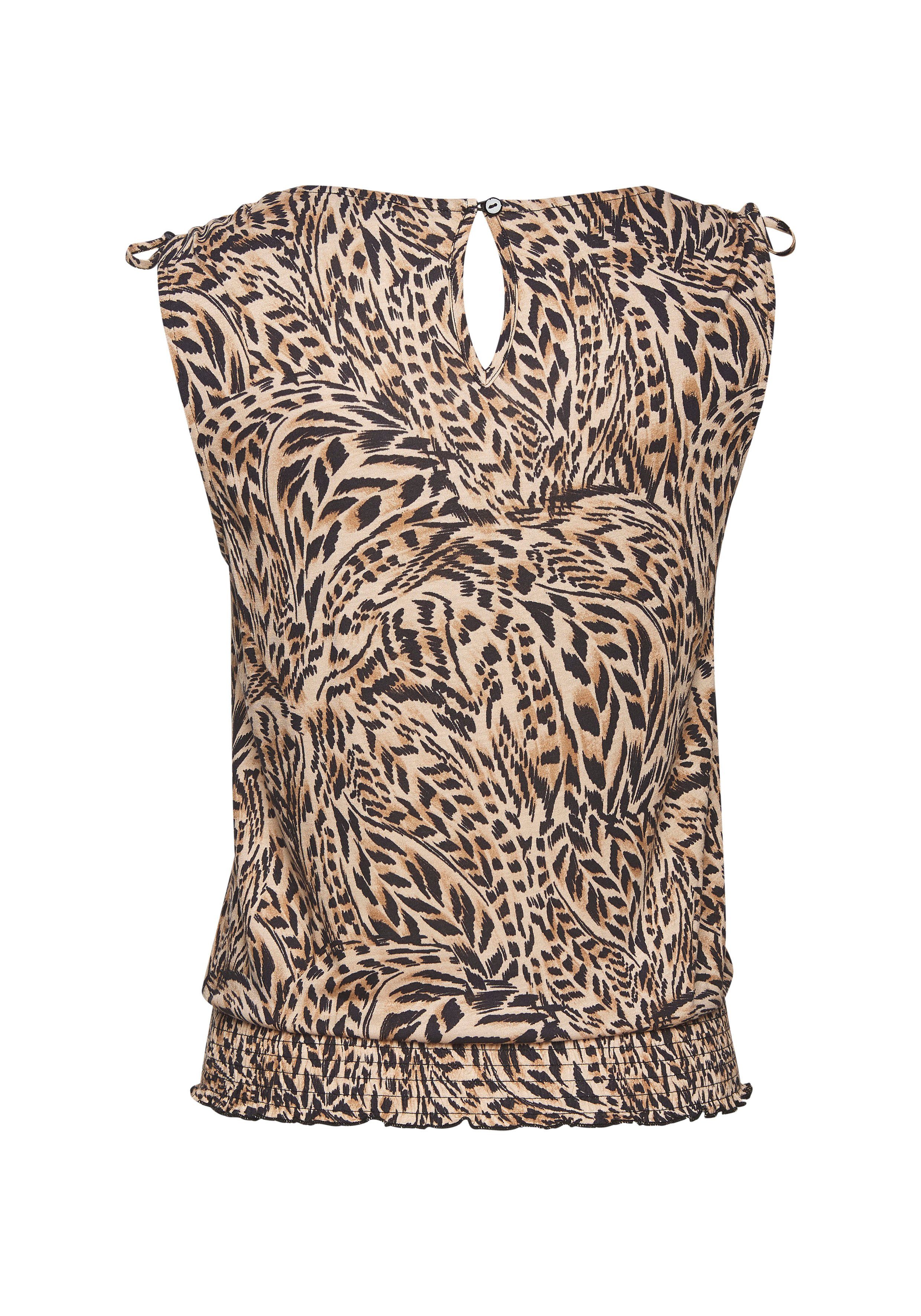Buffalo Shirttop met sierbanden op de schouder, zomers dames top