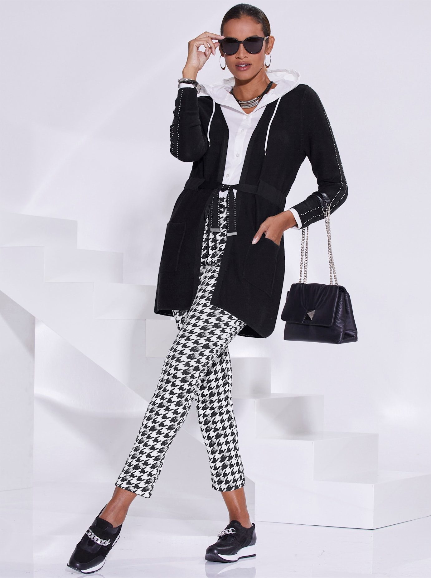 Creation L Lang vest dames lange vesten maat 40 zwart