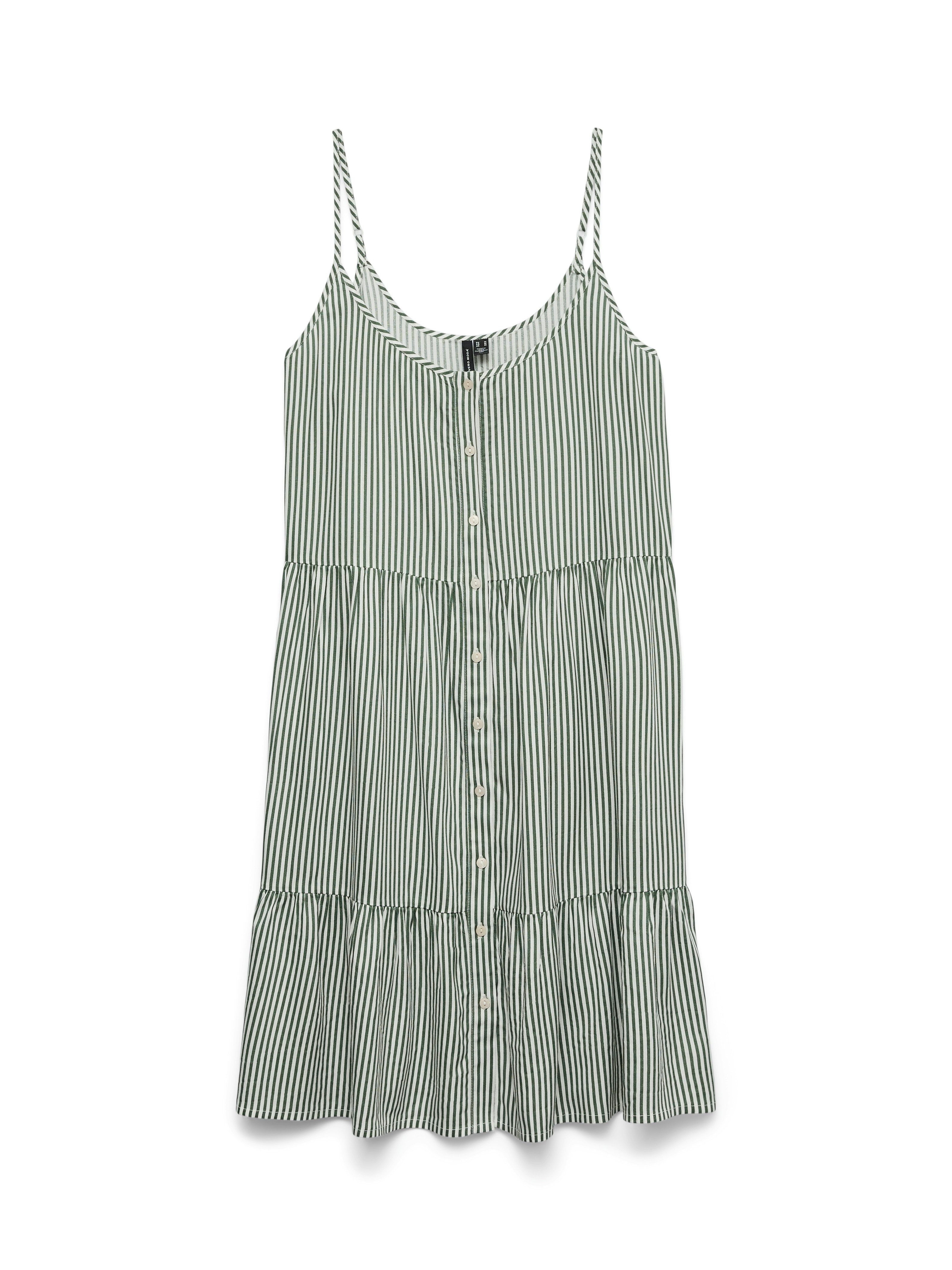 Vero Moda Jurk met bandjes VMBUMPY SHORT SINGLET DRESS WVN GA NOOS