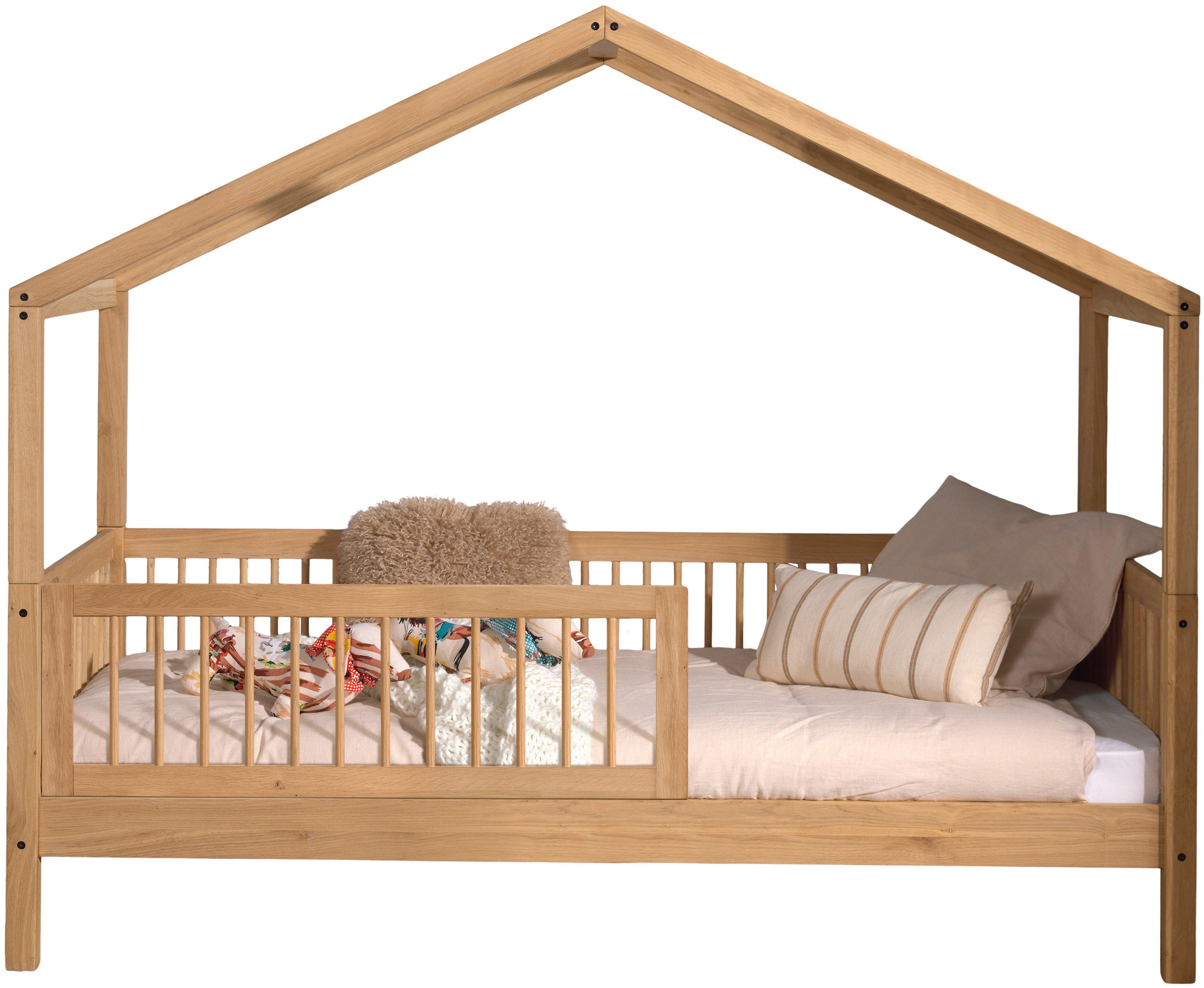 Home affaire Huisbed Forrest met dakconstructie, valbeveiliging, later om te bouwen tot een eenpersoonsbed
