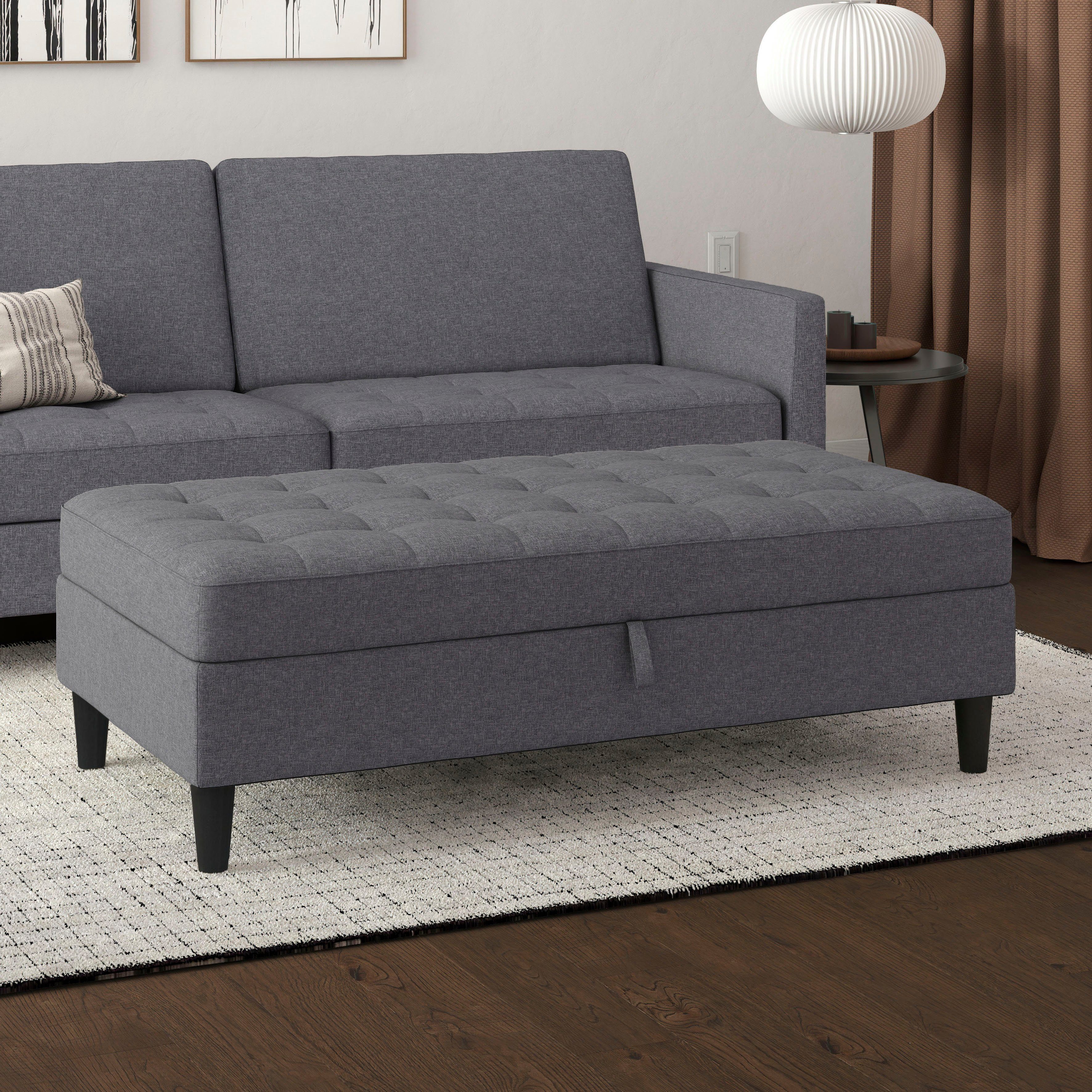 Dorel Home Hocker met bergruimte Presley Hocker met bergruimte, vrij plaatsbaar, zithoogte 43 cm