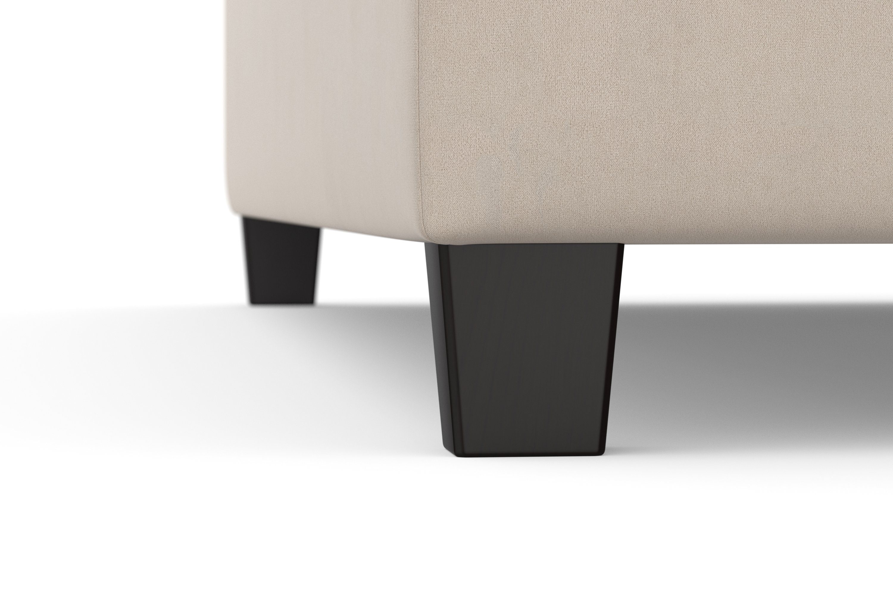 DOMO collection Hoekbank Florentina tijdloos en elegant, zitnaden als designelement, L-vorm keuze met slaapfunctie, met contrastnaad, comfortabele zithoogte 47 cm