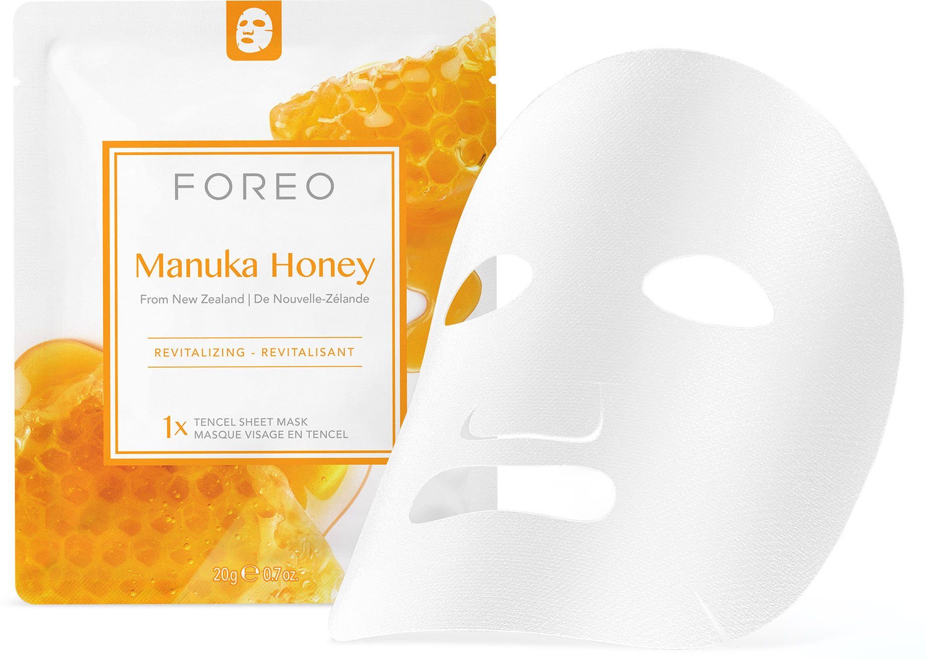 FOREO Gezichtsmasker Farm To Face Collection Sheet Masks Manuka Honey (3-delig)