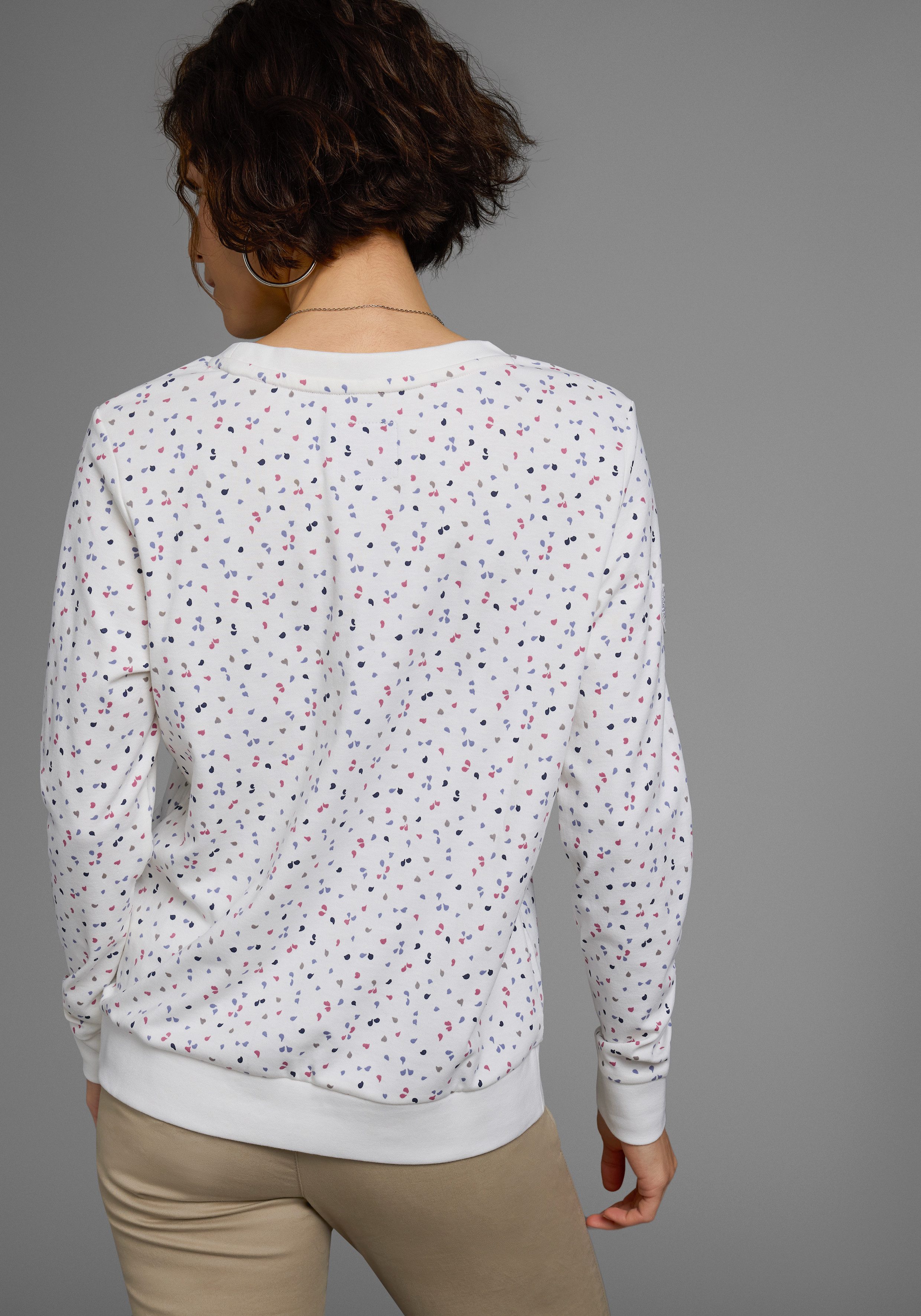 KangaROOS Sweatshirt Lange mouwen, bedrukt, ronde hals, van interlockmateriaal