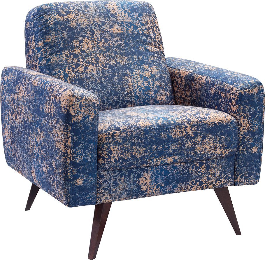 exxpo - sofa fashion Fauteuil Side, comfortabele loungestoel met extravagante bekleding