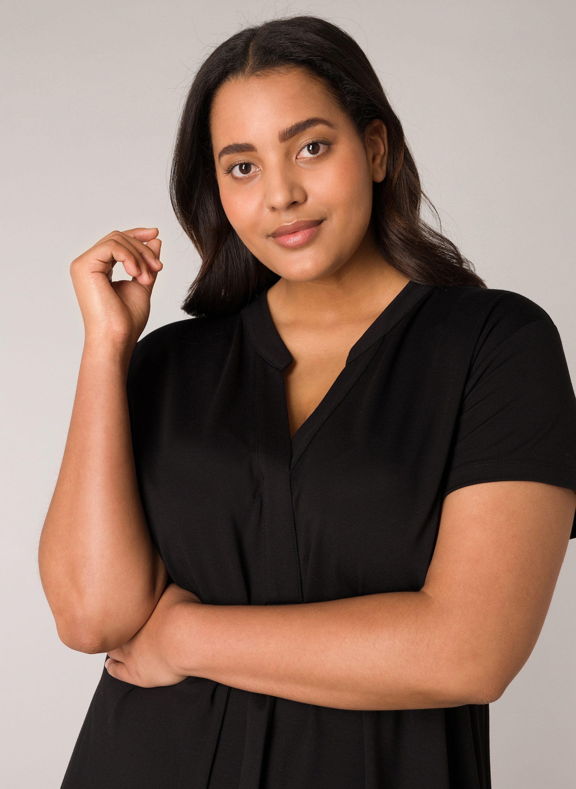 Base Level Curvy Zomerjurk met een bindceintuur