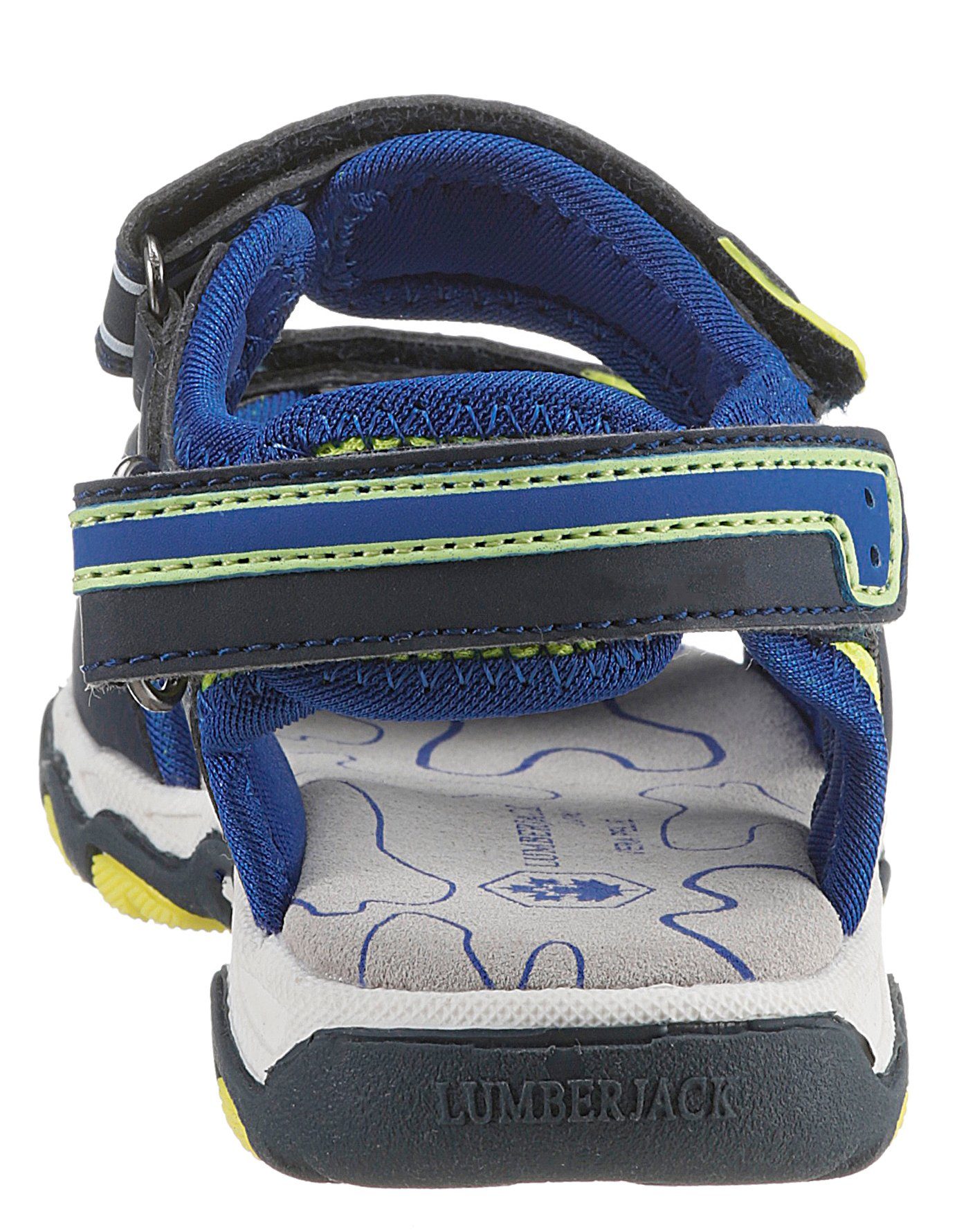 LUMBERJACK Trekkingsandalen , zomerschoen, outdoor sandaal, klittenbandschoen, met leren binnenzool