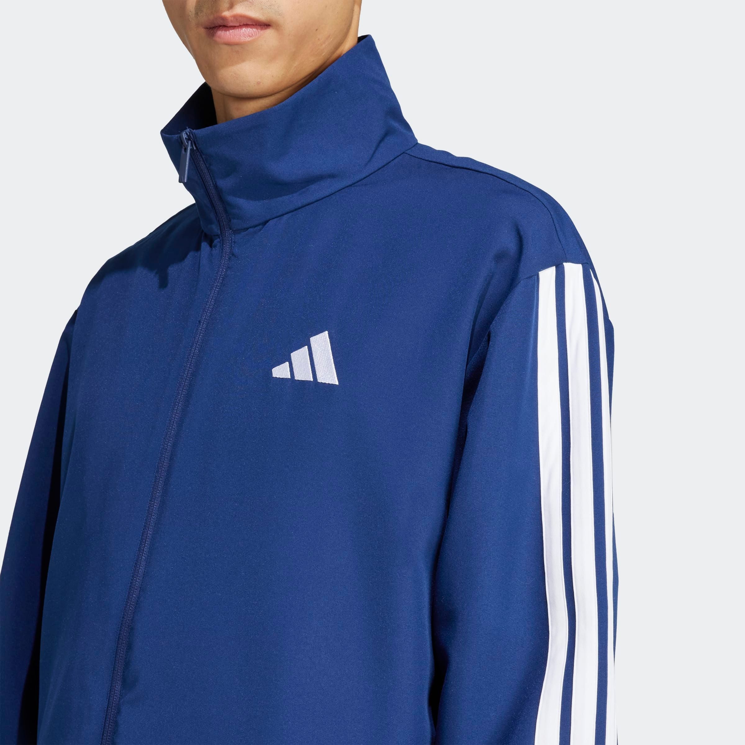 adidas Sportswear Trainingspak M 3S WV TT TS drie-strepen geweven trainingspak (2-delig)