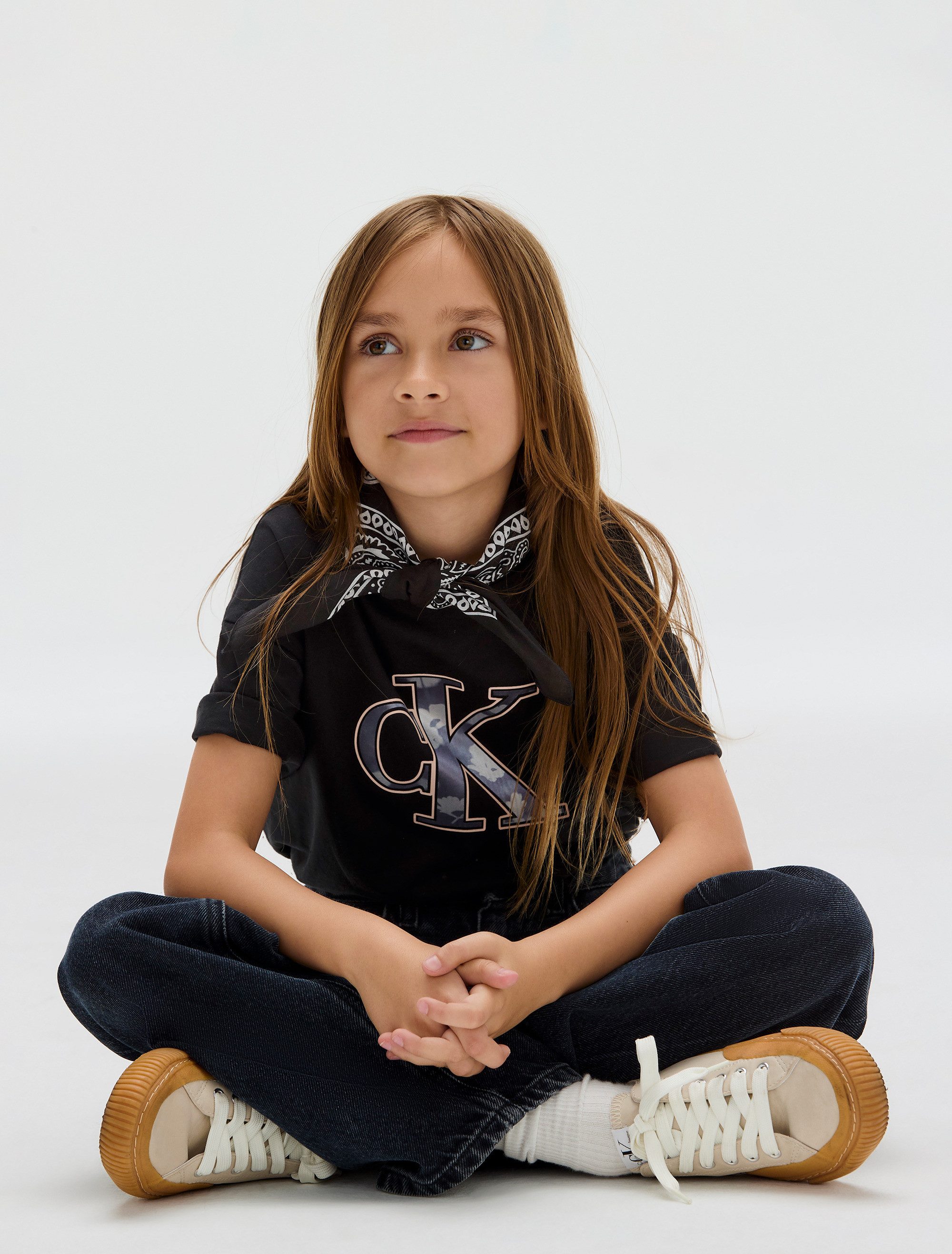 Calvin Klein T-shirt FILED IN MONOLOGO TEE voor kinderen tot 16 jaar, coole logo-print