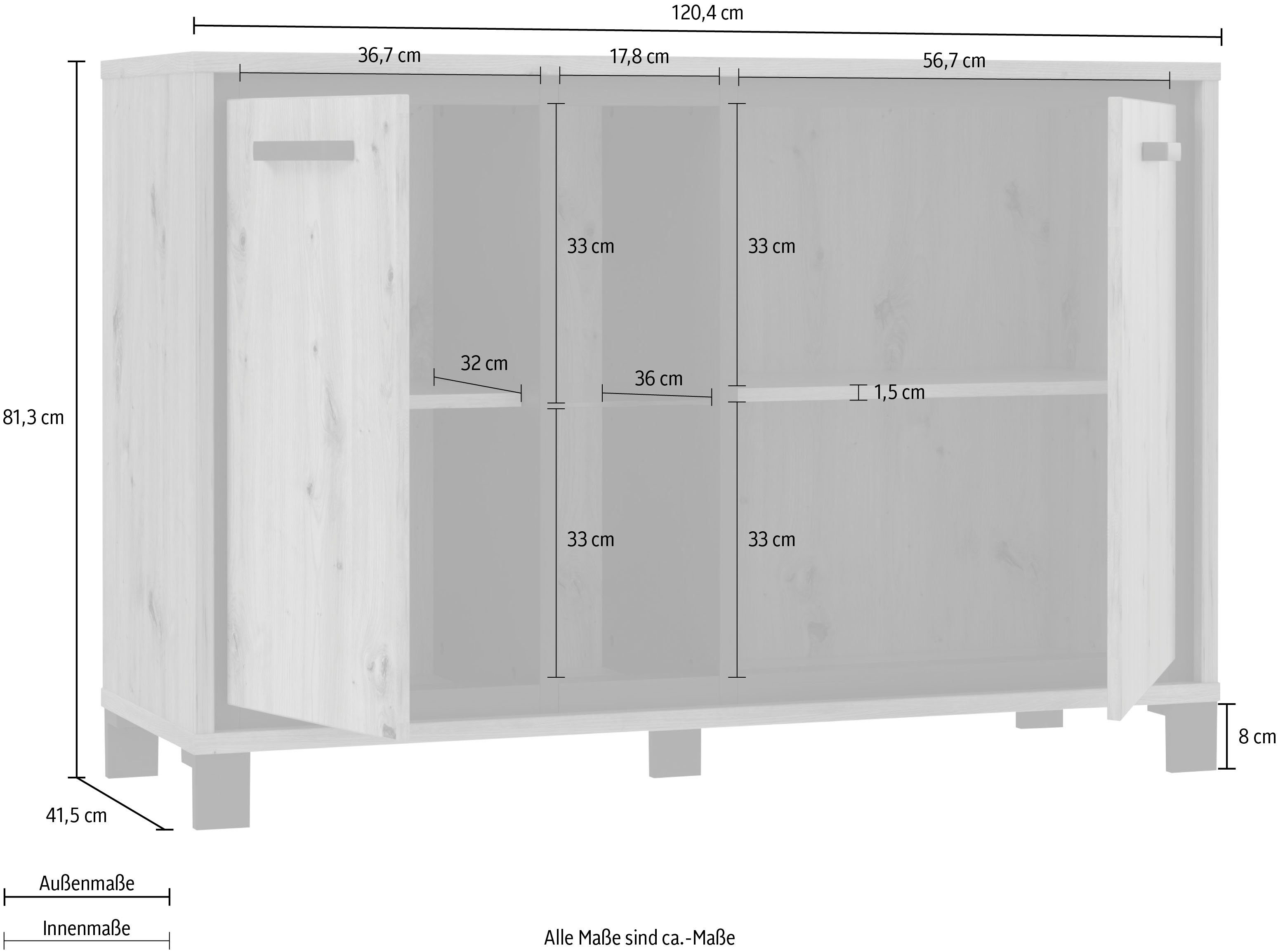 FORTE Kast Trondheim Breedte 120 cm