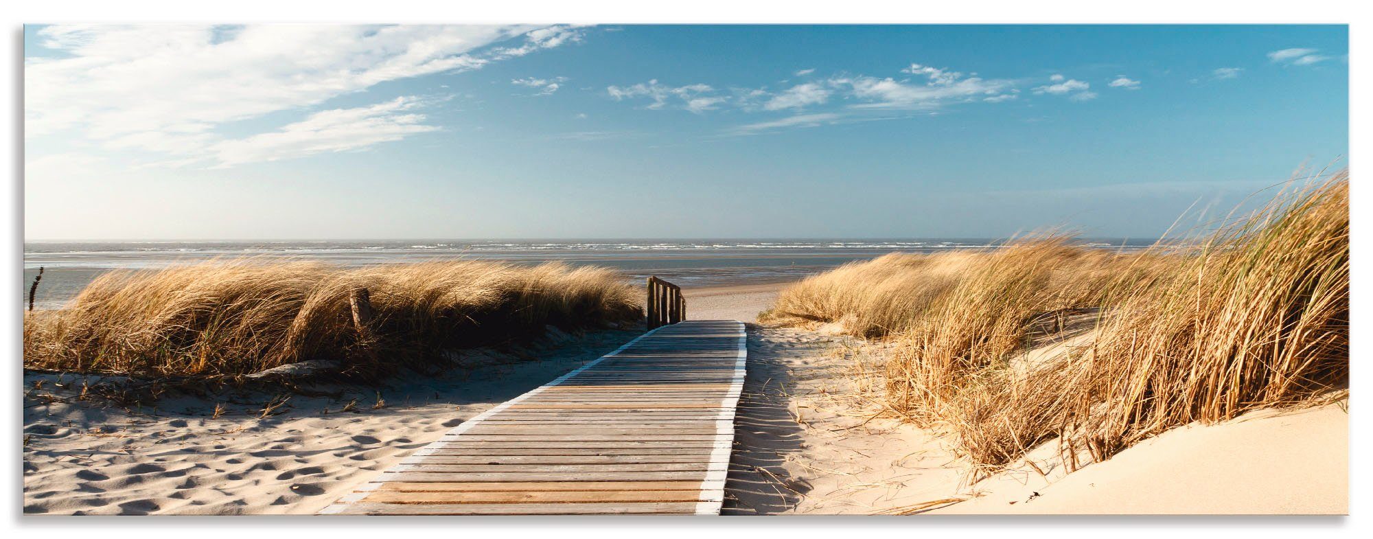 Artland Keukenwand Noordzeestrand op Langeoog - pier zelfklevend in vele maten - spatscherm keuken achter kookplaat en spoelbak als wandbescherming tegen vet, water en vuil - achte