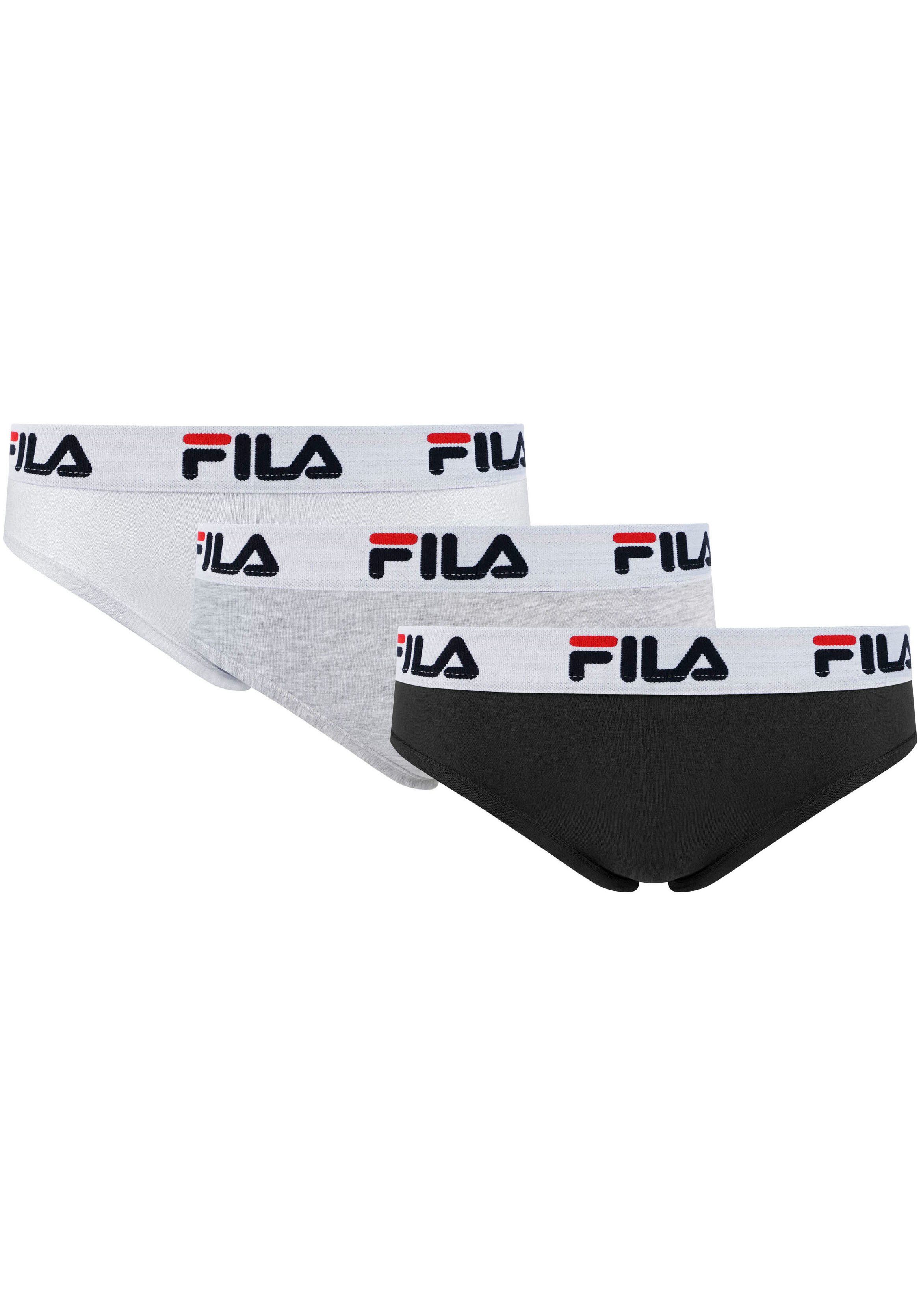 Fila Brazilian slip Vrouw Brazilian 3-pack (3 stuks) dames slips maat XL zwart