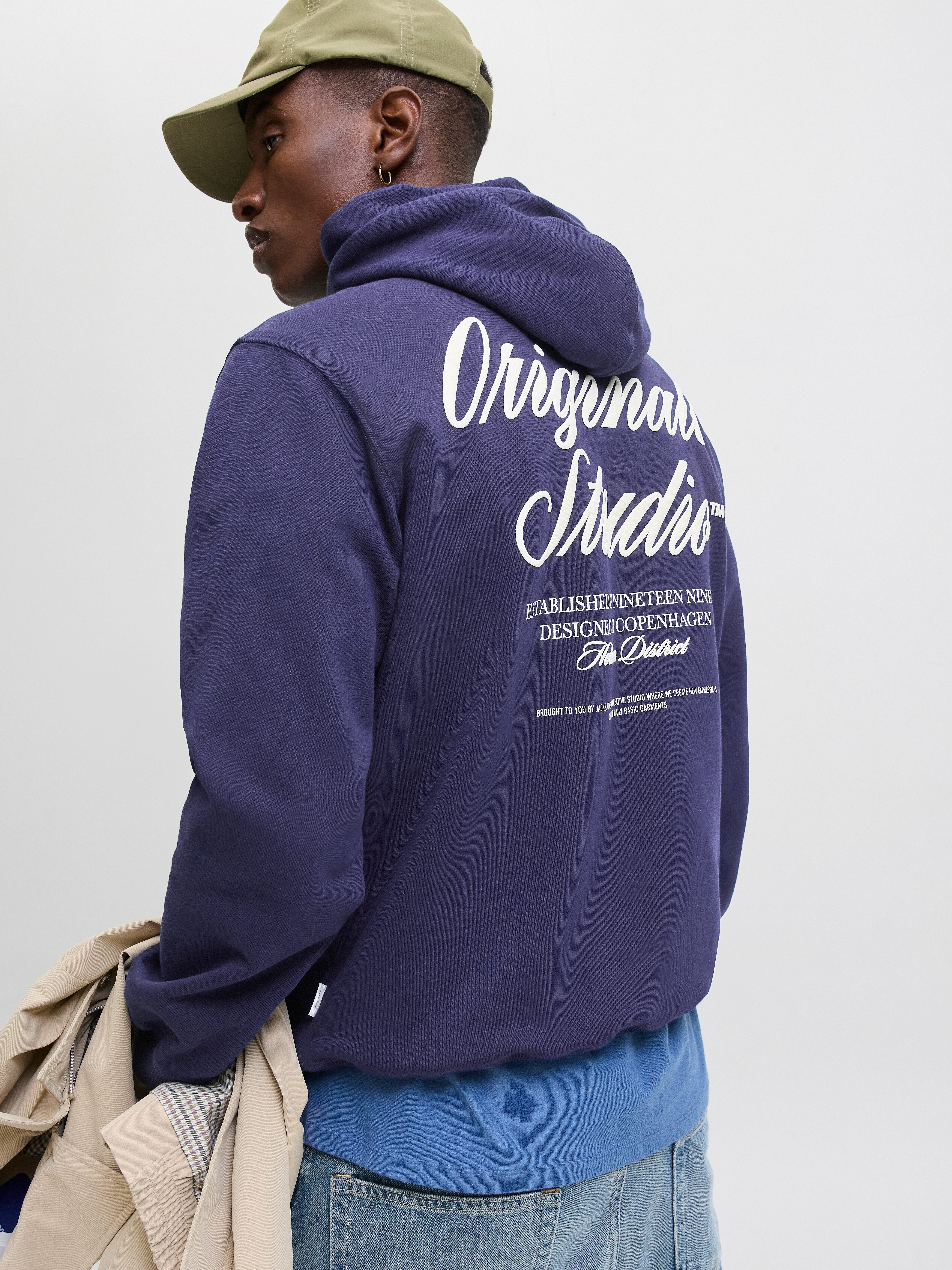 Jack & Jones Hoodie JORNORREBRO TYPO BACK SWEAT HOOD SN