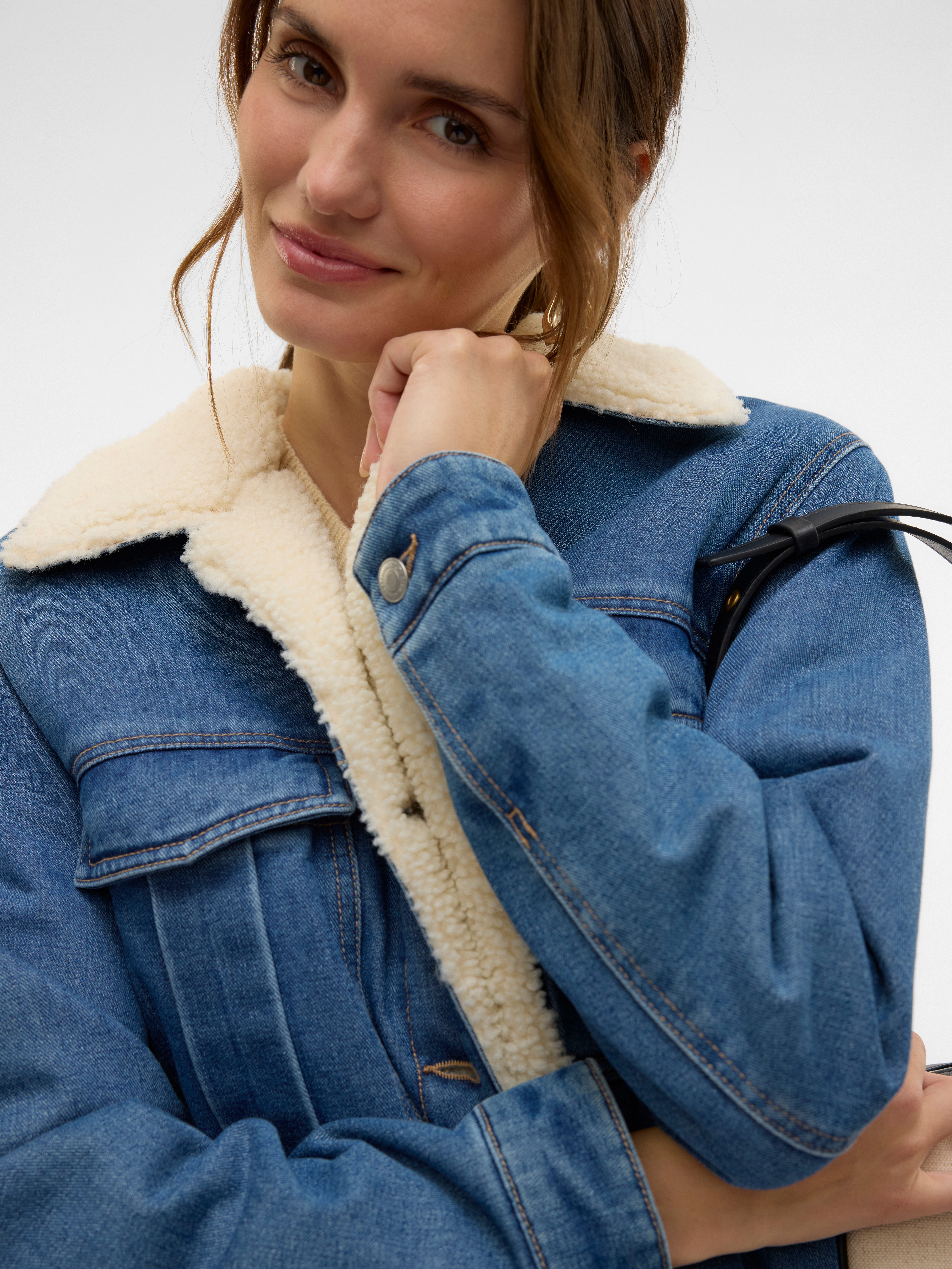 Vero Moda Jeansjack VMGISLA LS TEDDY DNM JACKET GU3280
