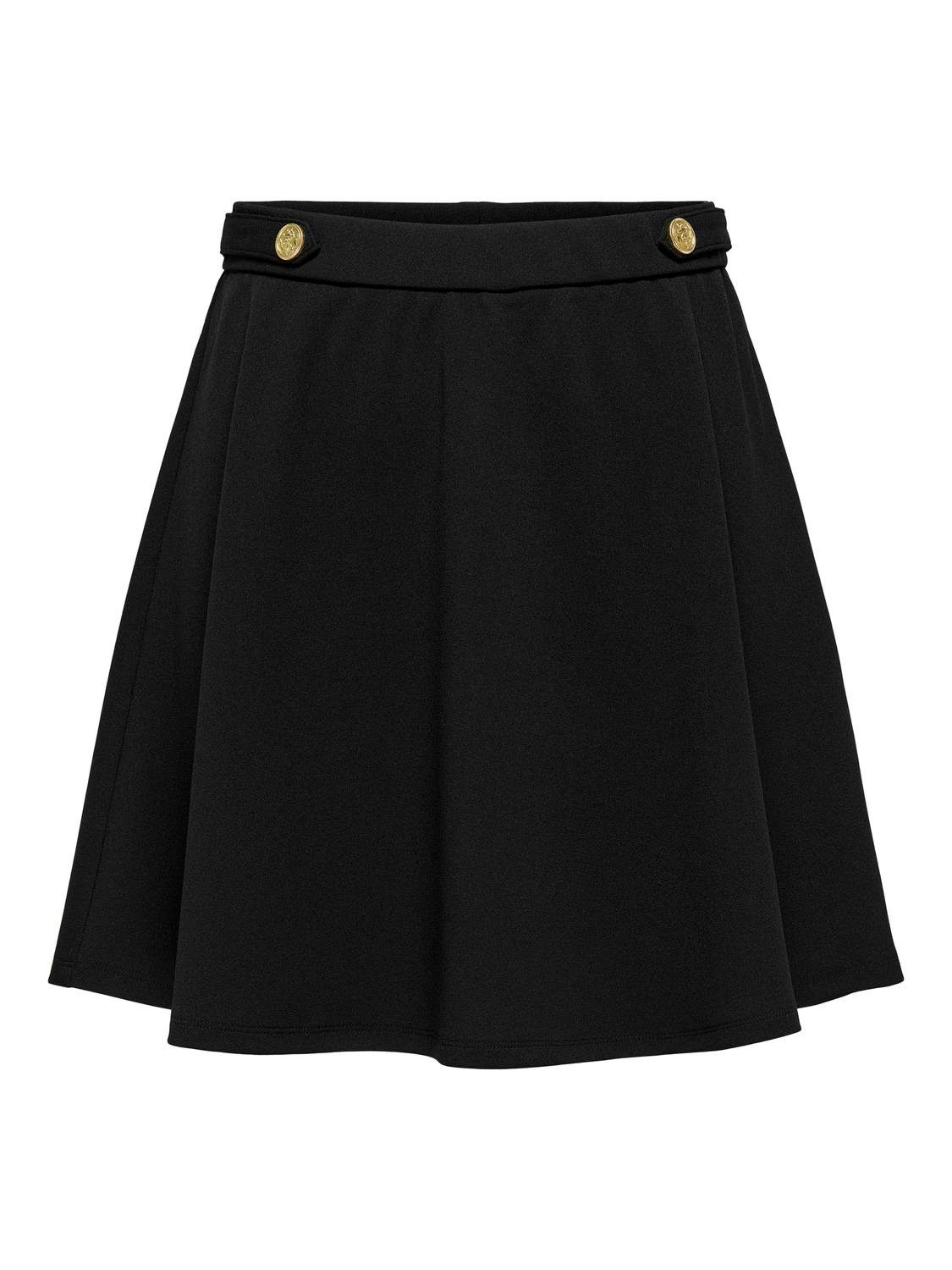 Only Skaterrok ONLSANIA BUTTON SKATER SKIRT CS JRS