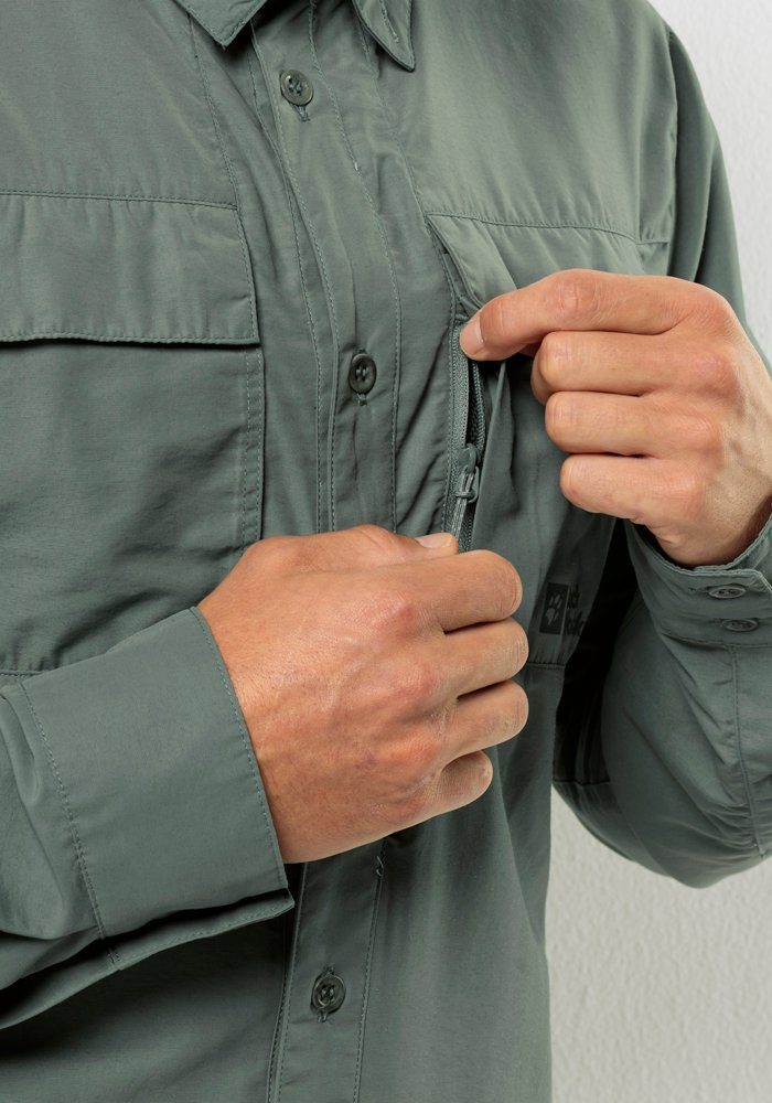 Jack Wolfskin Overhemd met lange mouwen BARRIER LS SHIRT M