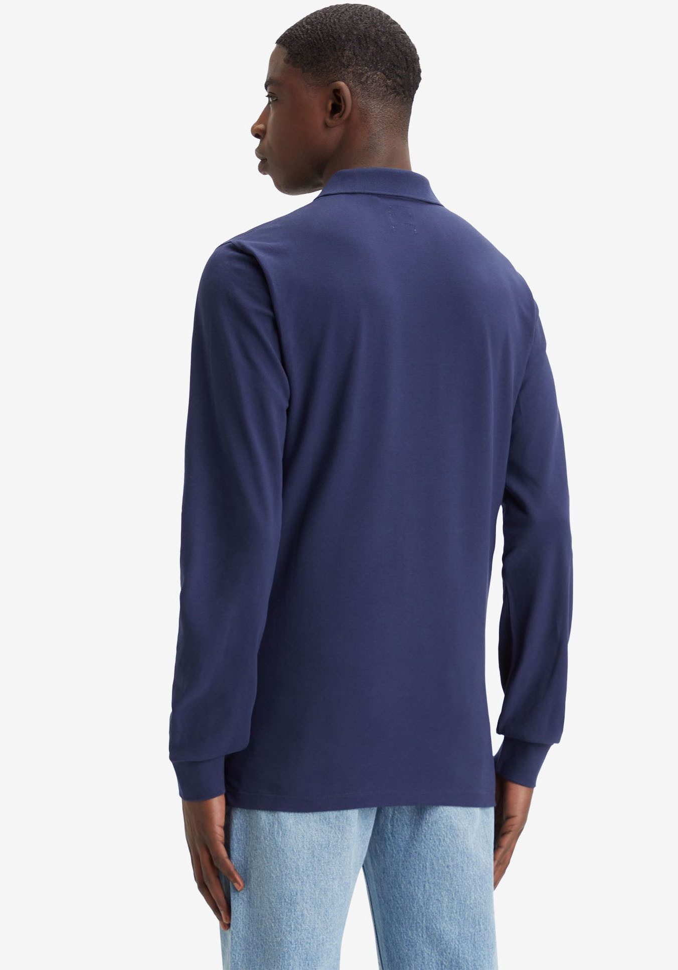 Levi's® Poloshirt met lange mouwen met geborduurd logo